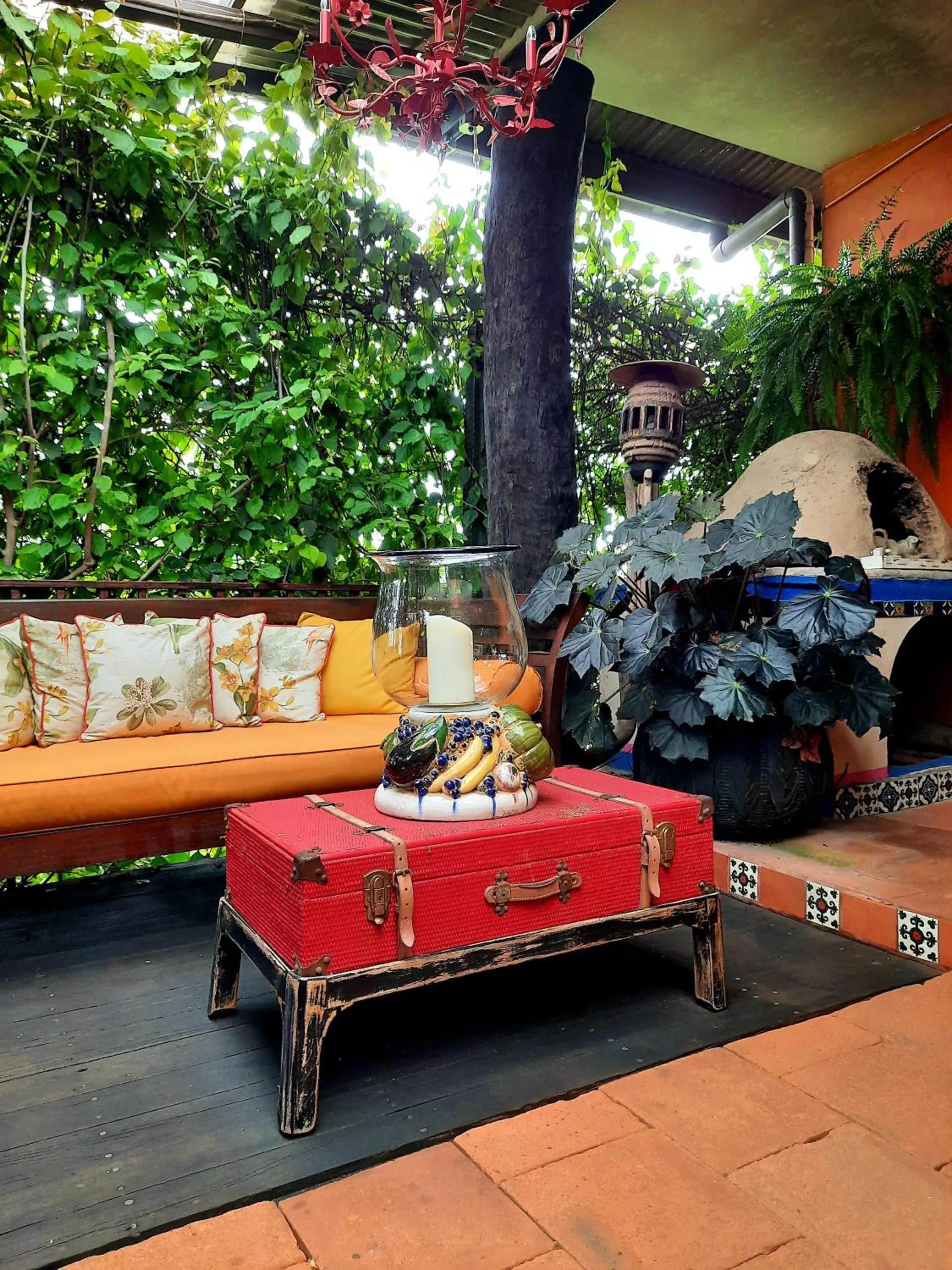 Balcony/Terrace in Cabañas San Miguel