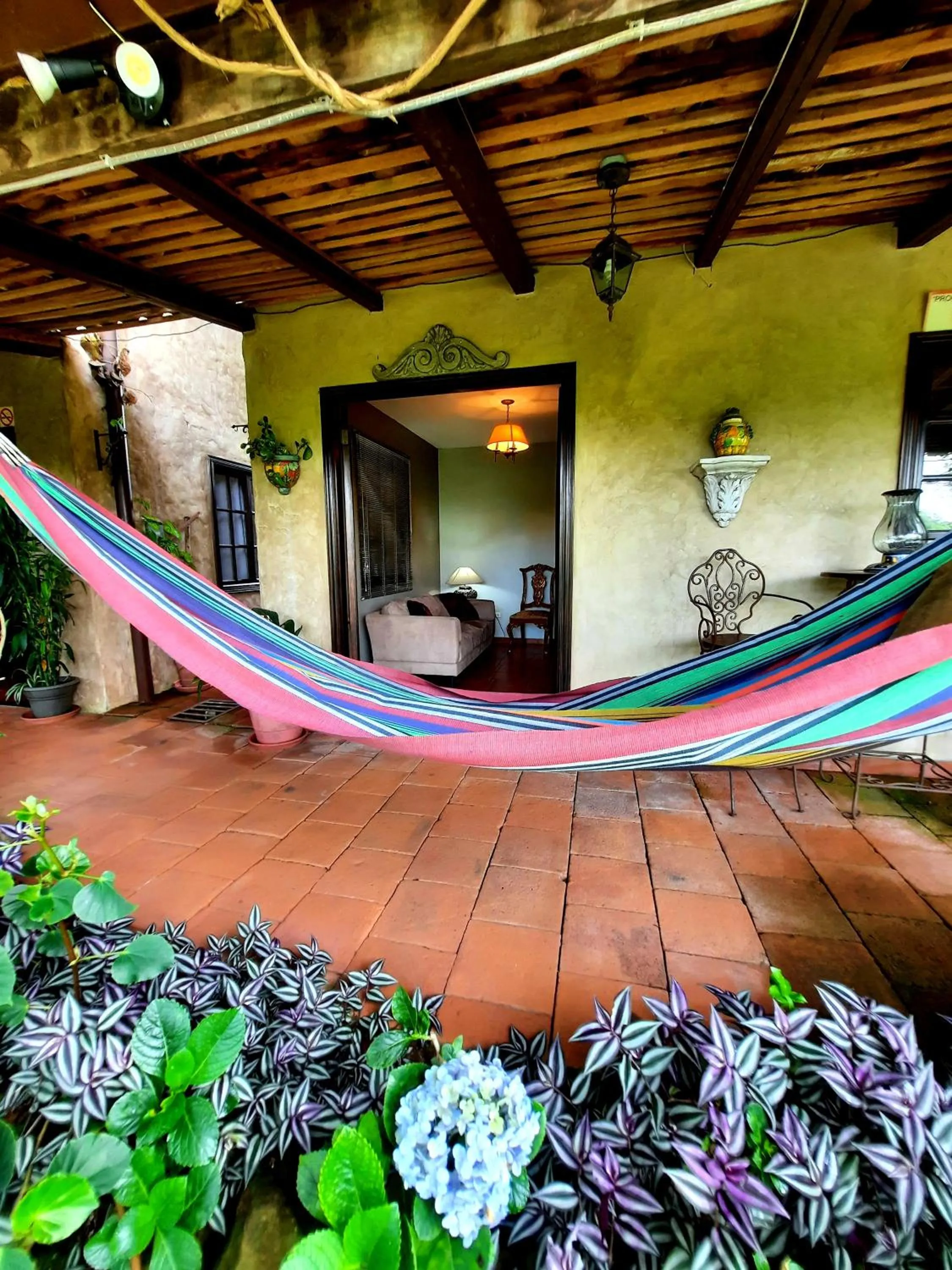 Patio in Cabañas San Miguel
