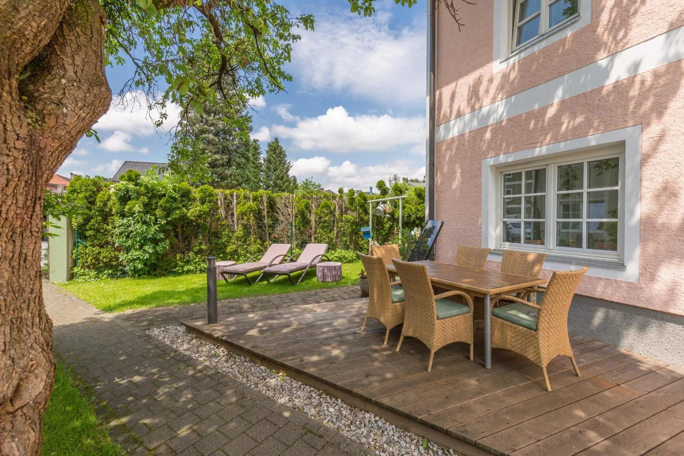 Garden view in Das Grüne Hotel zur Post - 100 % BIO