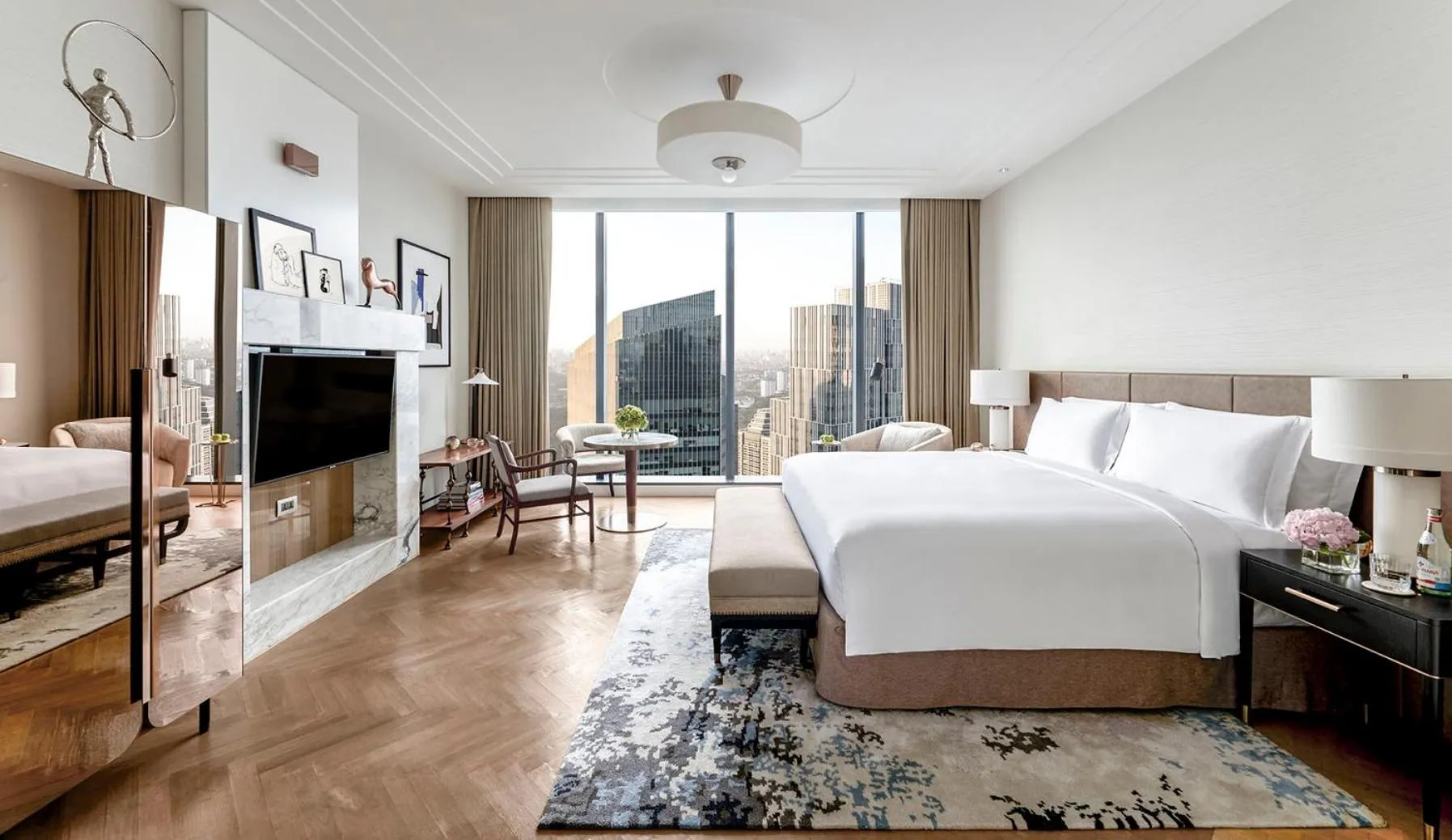 Bedroom, Bed in The Langham, Jakarta