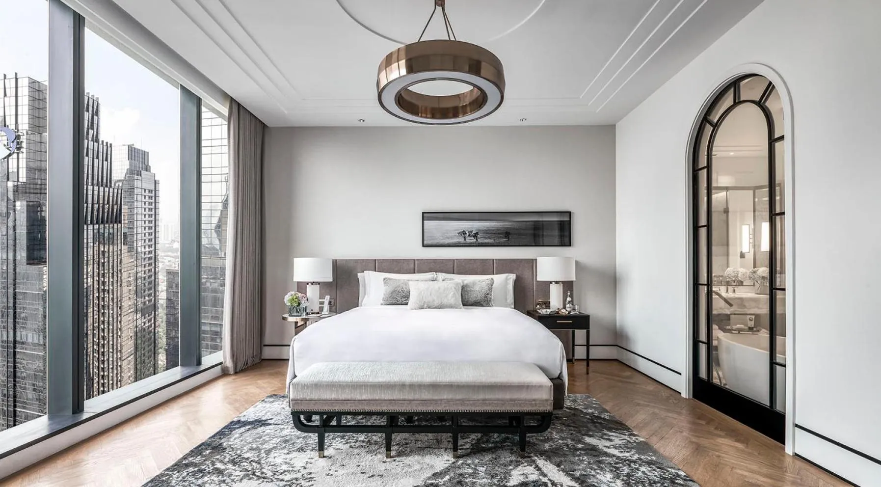 Bedroom, Bed in The Langham, Jakarta