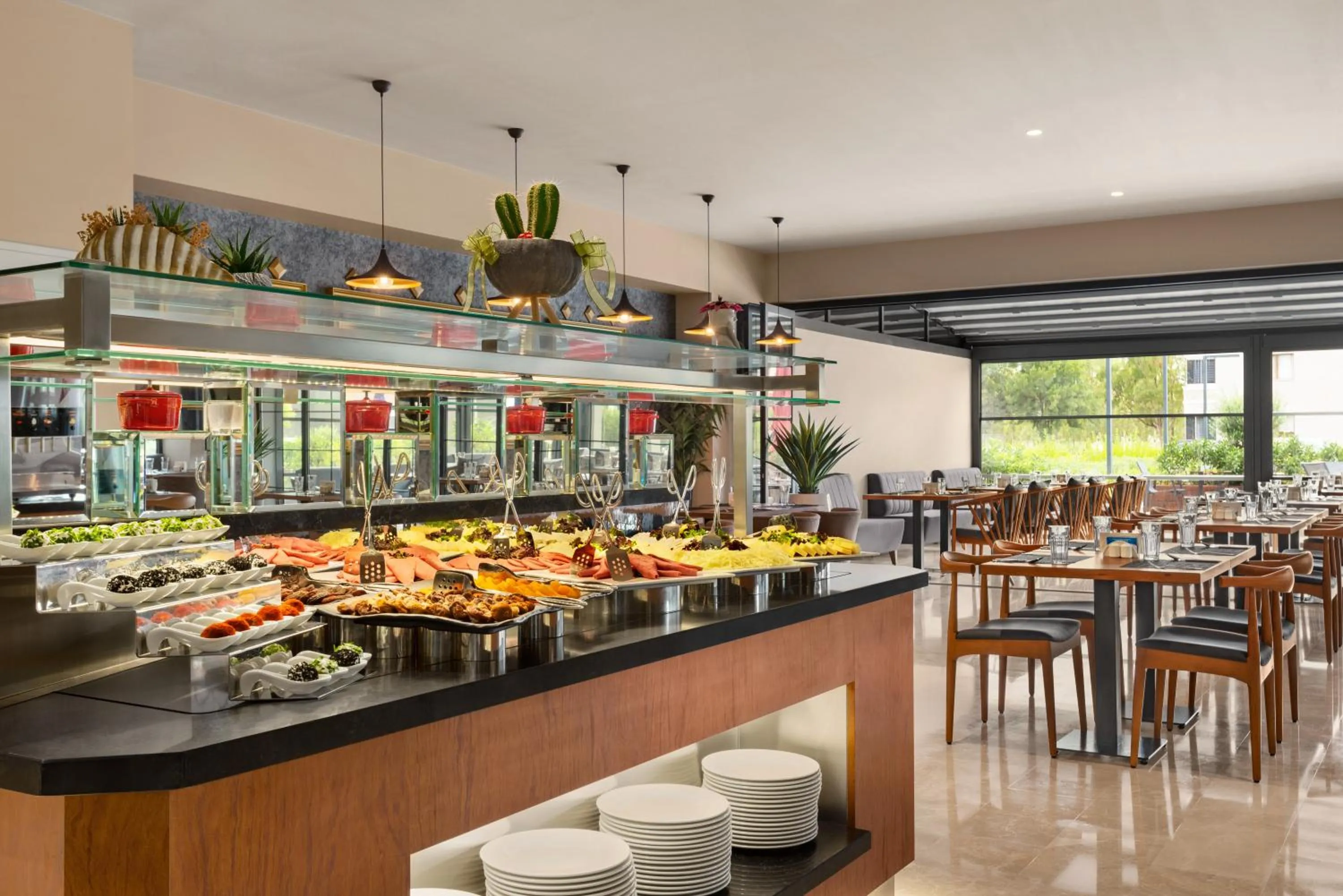 Buffet breakfast in Ramada by Wyndham Izmir Aliaga