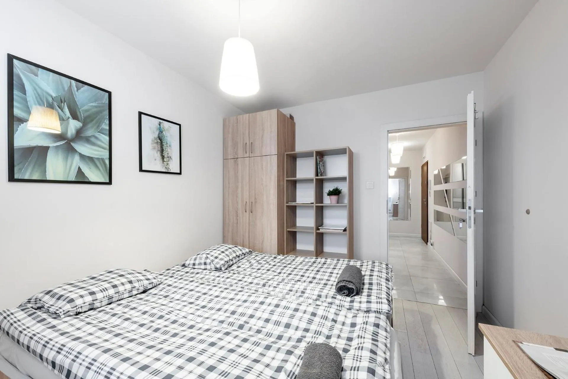 Twin Room with Balcony - single occupancy in Waw Pokoje Manhattan