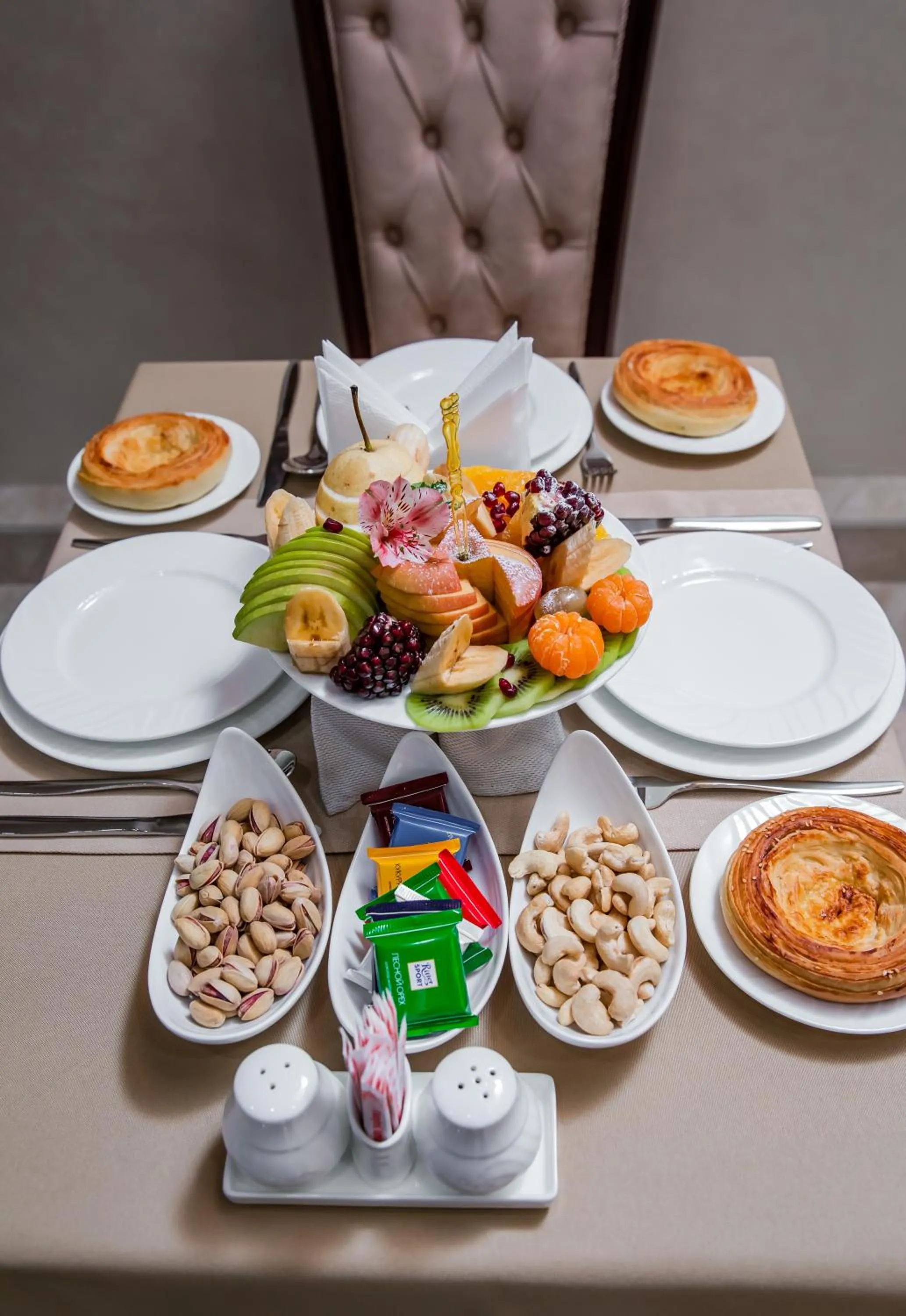 Food in Art Deluxe Hotel