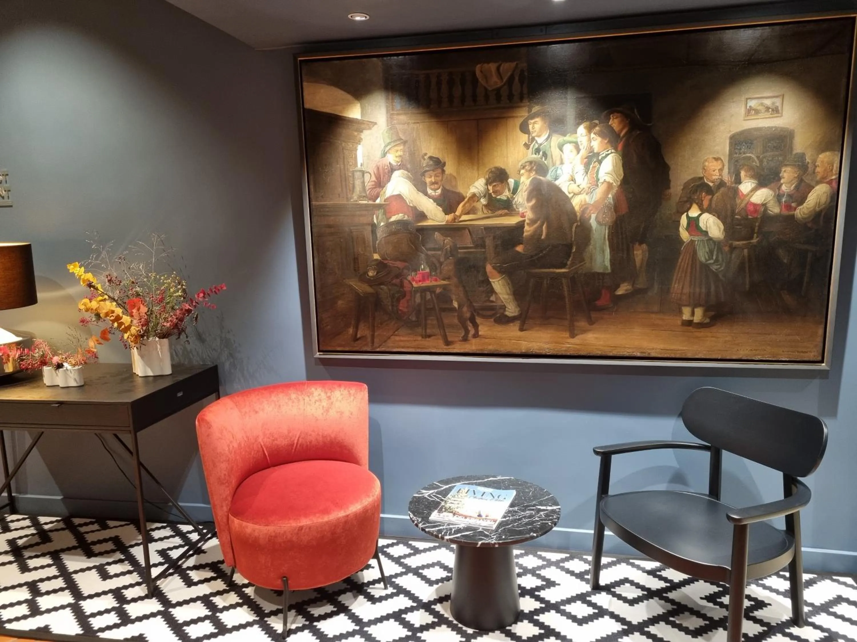 Lobby or reception in Hotel Sailer