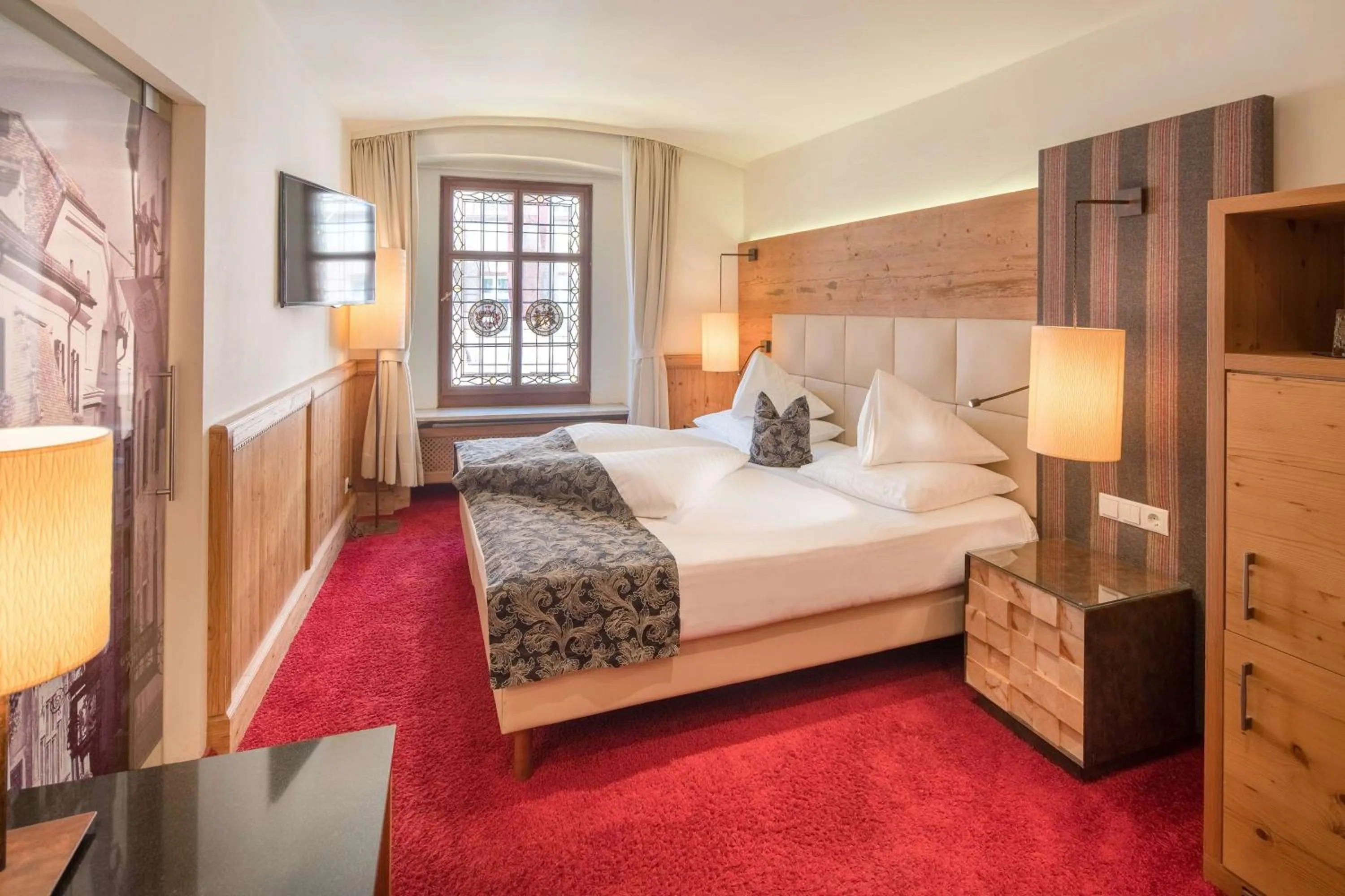 Bedroom, Bed in Hotel Goldener Adler, BW Signature Collection