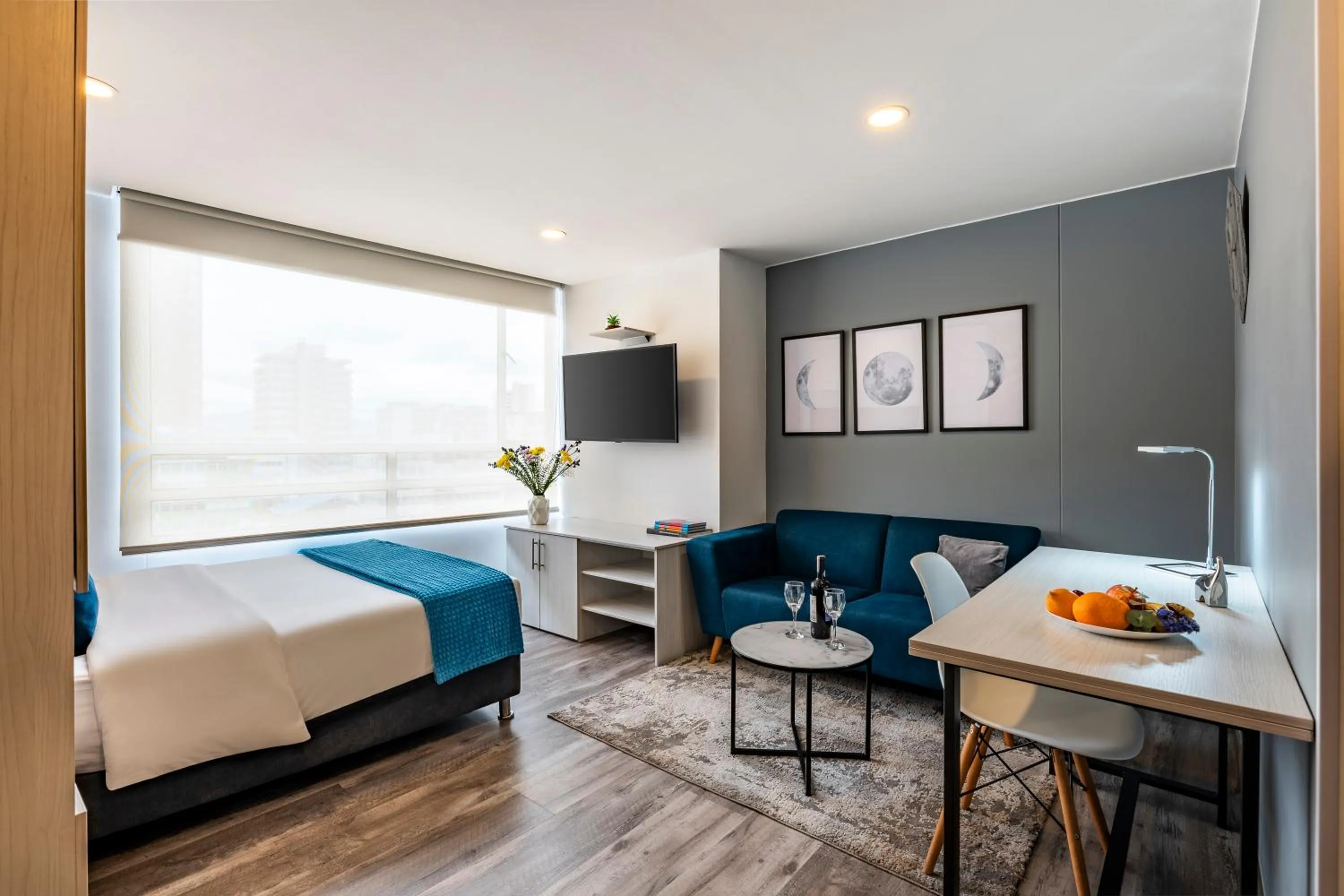 Photo of the whole room, Bed in Torre Acqua Lofts - Downtown Bogota By Jalo