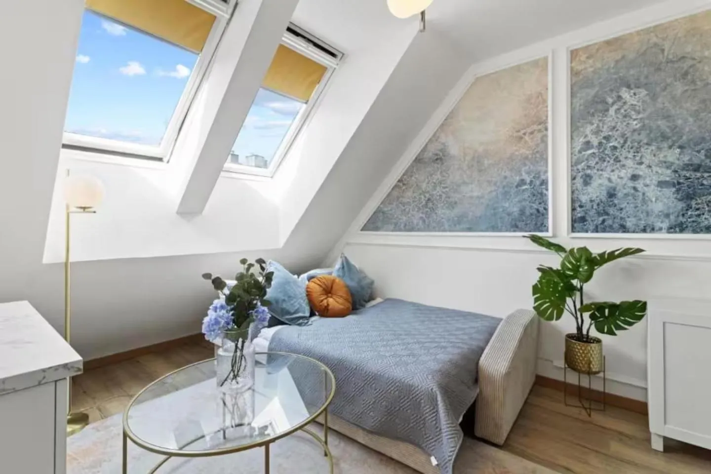 Bed in Art Hotel Vienna