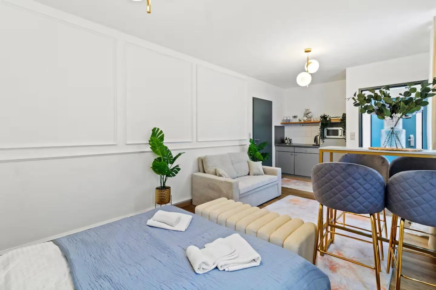 Bed in Art Hotel Vienna