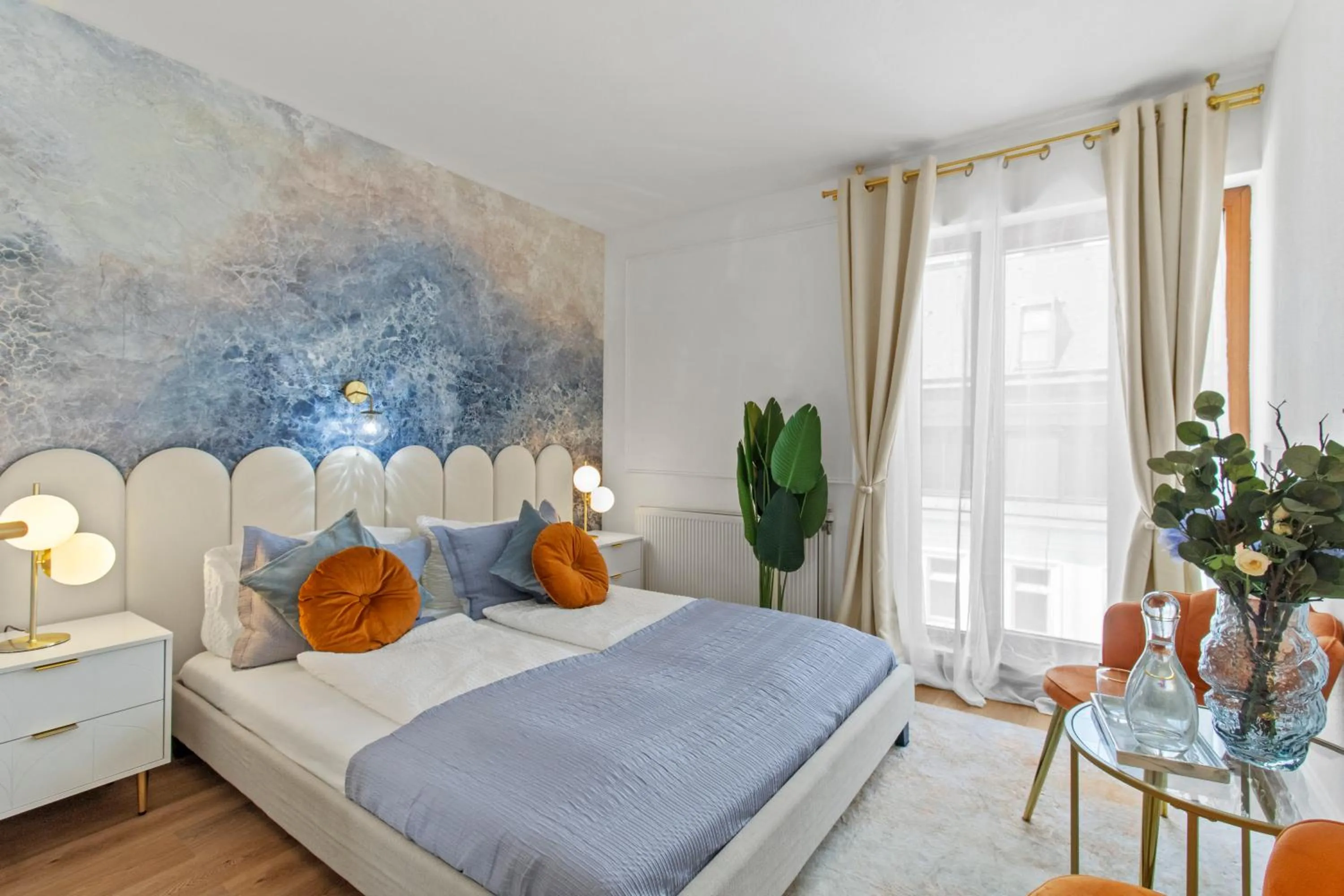 Bed in Art Hotel Vienna