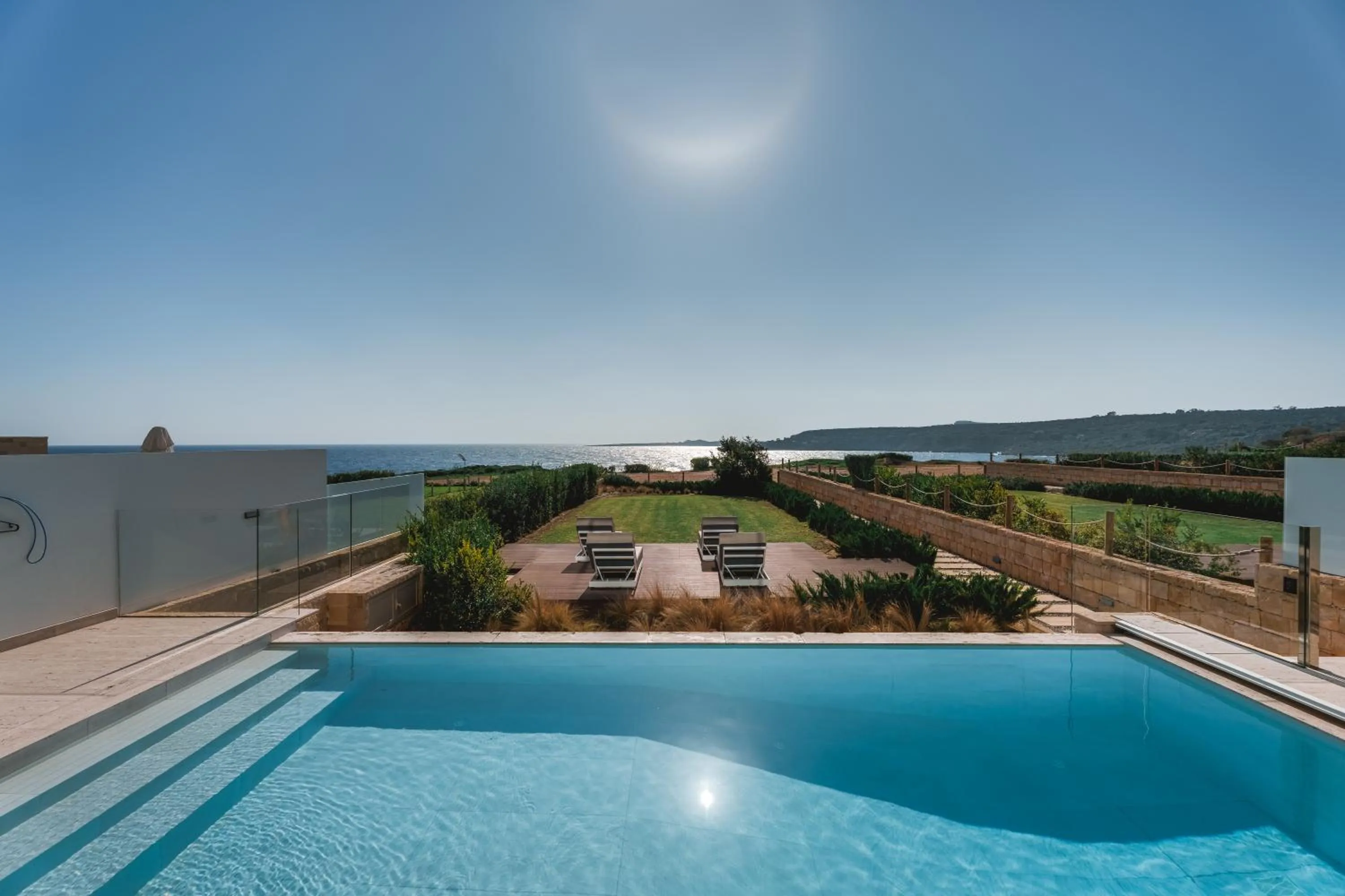 Pool view in Periyiali Konnos Villas Beach Resort