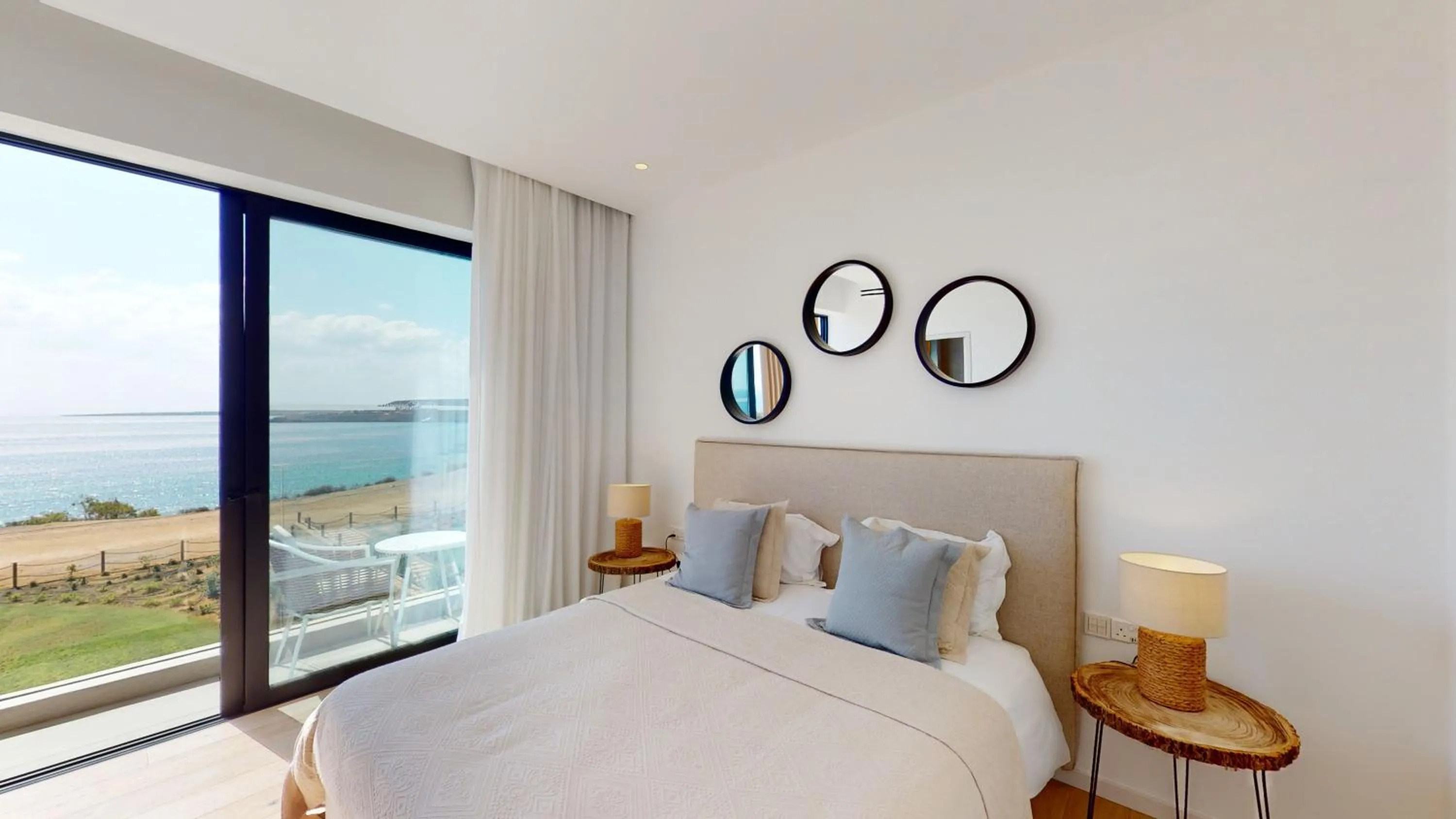 Bedroom, Bed in Periyiali Konnos Villas Beach Resort