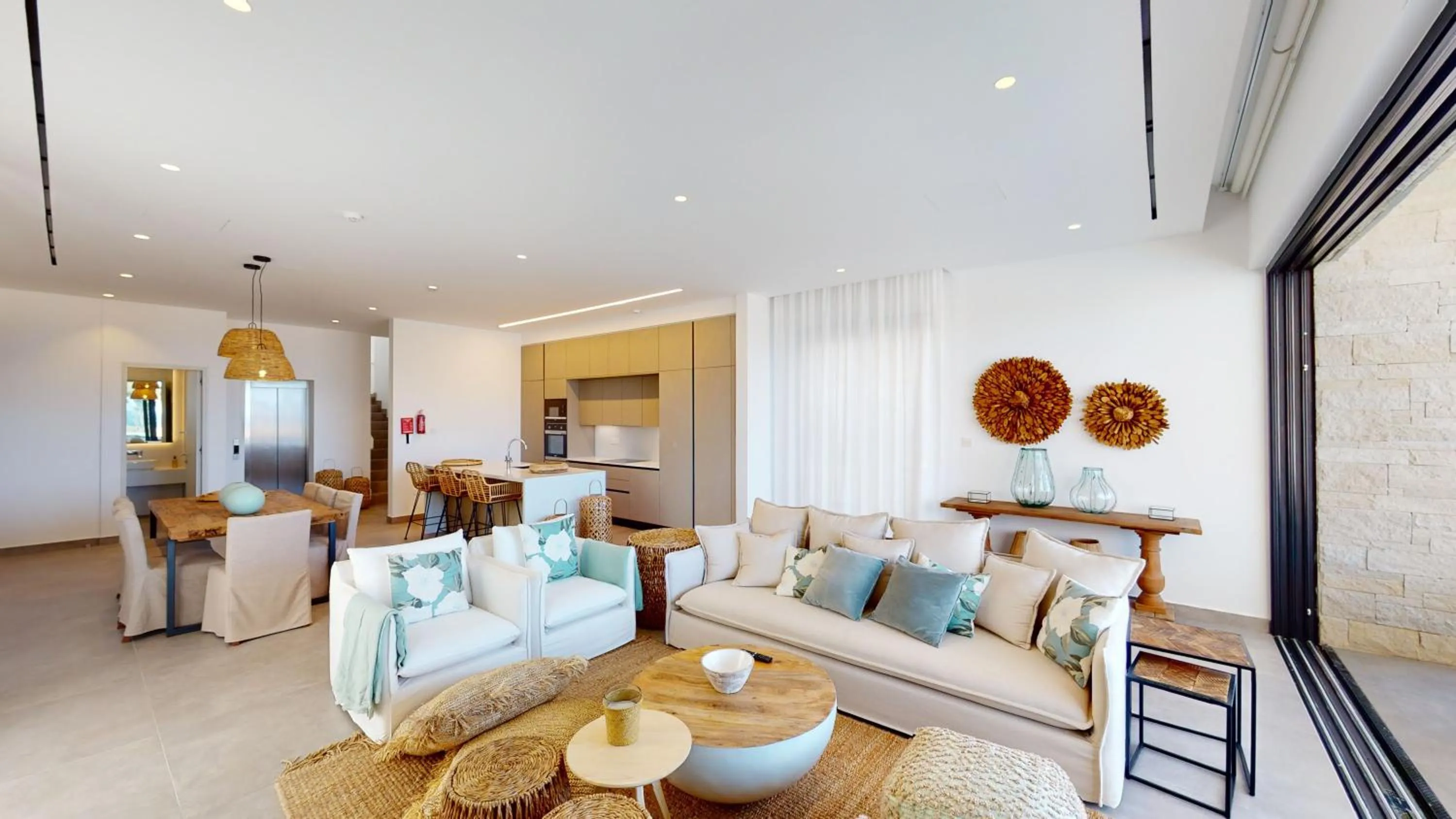 Kitchen or kitchenette in Periyiali Konnos Villas Beach Resort