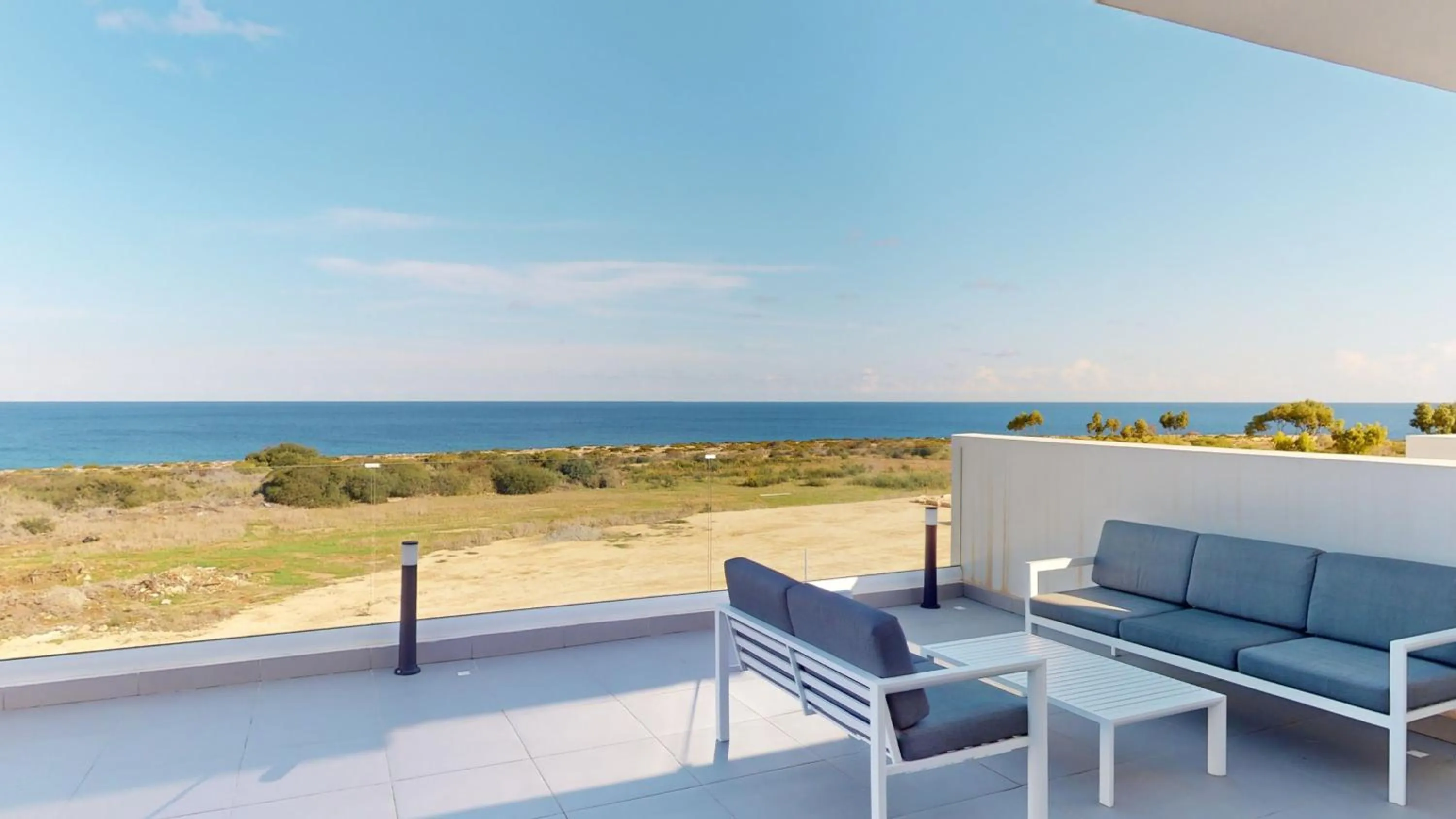 Balcony/Terrace in Periyiali Konnos Villas Beach Resort