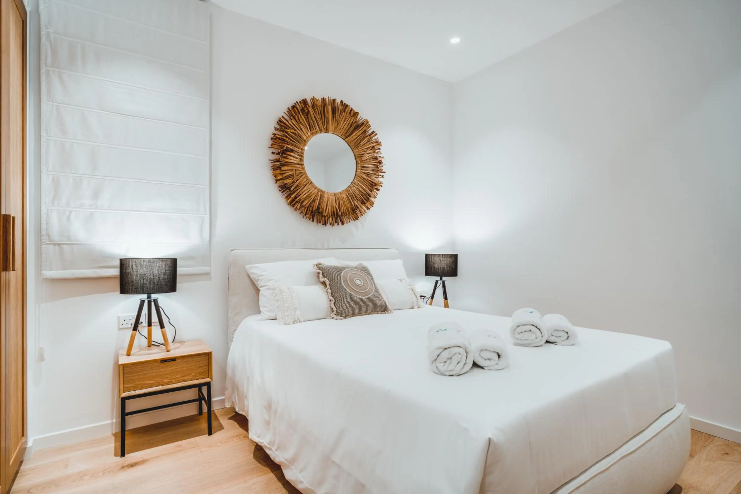 Bedroom, Bed in Periyiali Konnos Villas Beach Resort