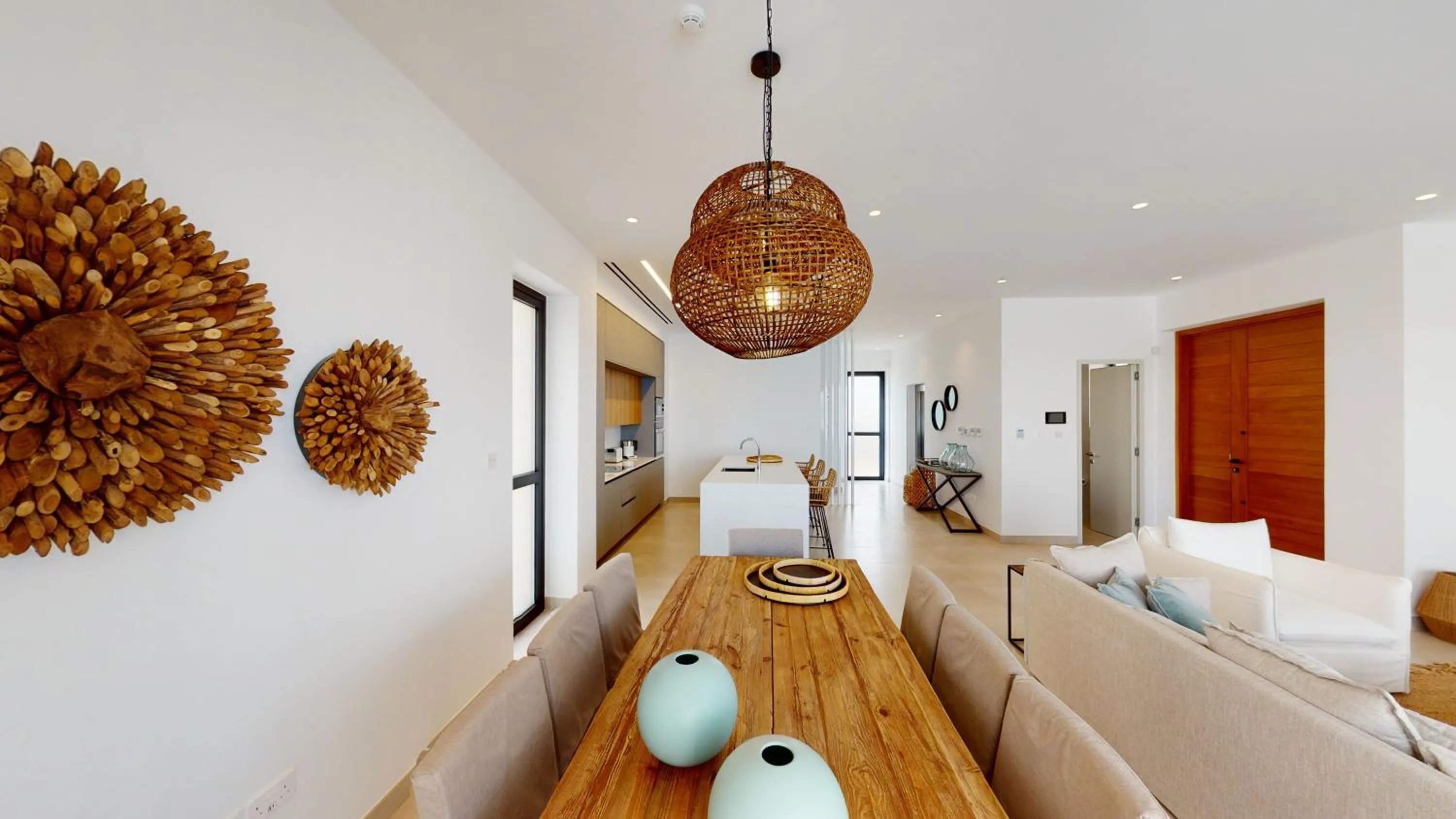 Living room in Periyiali Konnos Villas Beach Resort