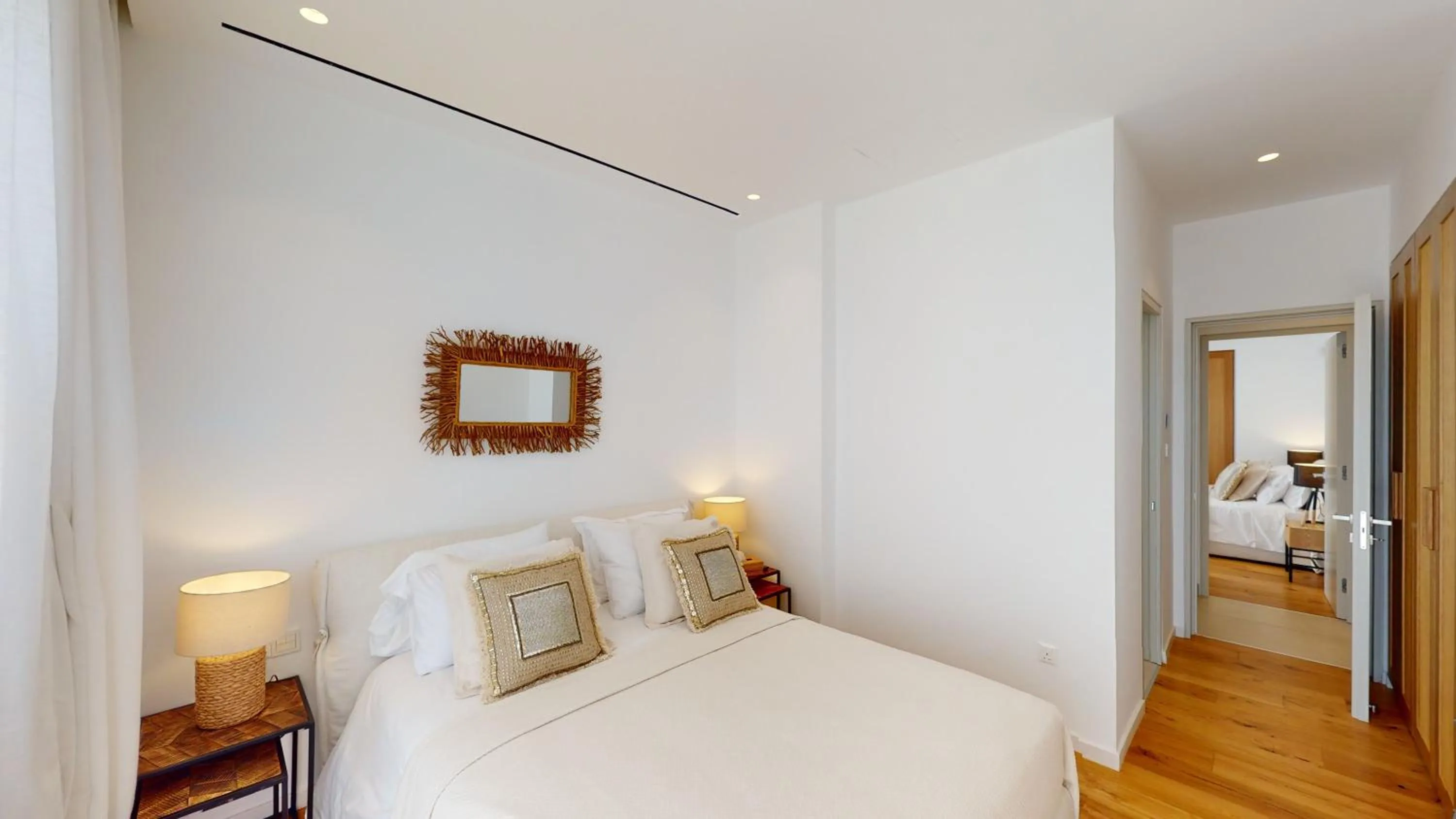 Bedroom, Bed in Periyiali Konnos Villas Beach Resort