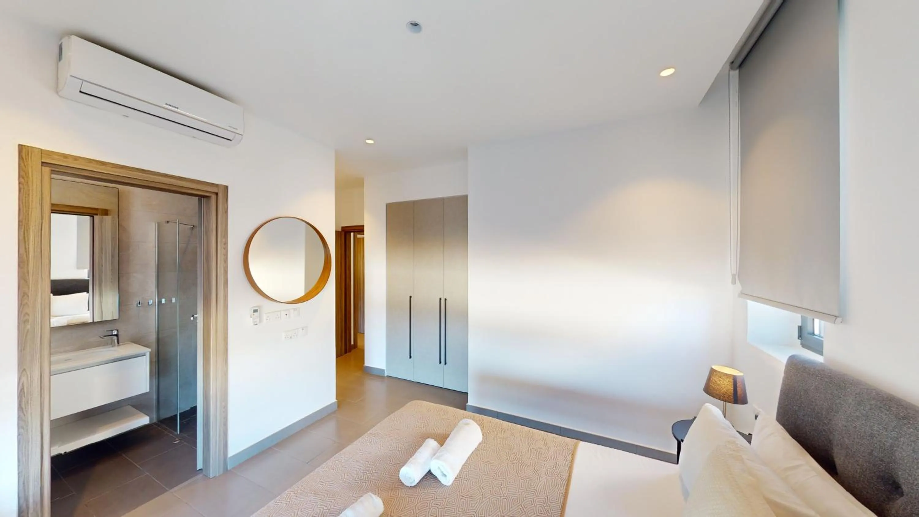 Bedroom, Bed in Periyiali Konnos Villas Beach Resort