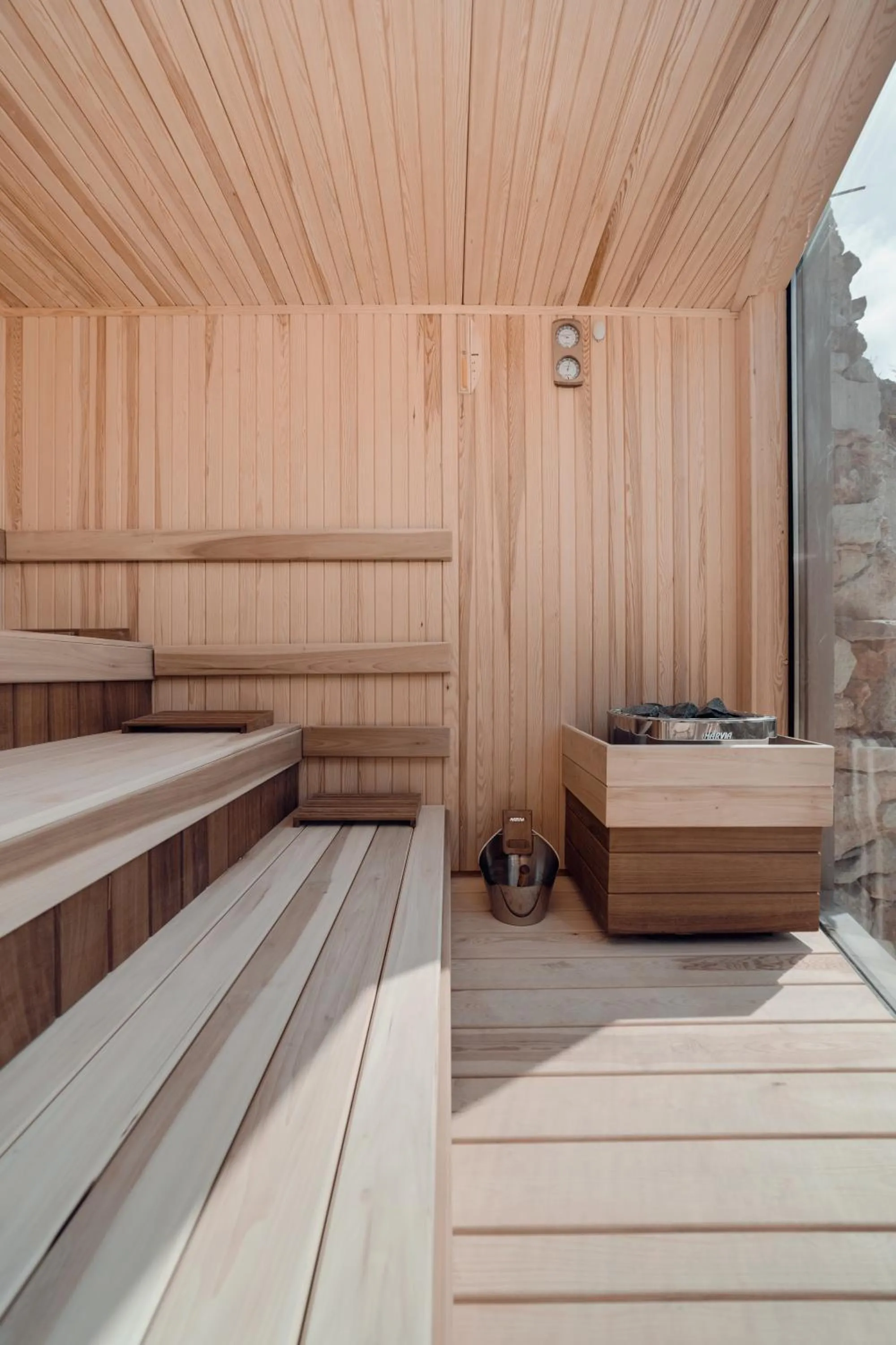 Sauna in Periyiali Konnos Villas Beach Resort