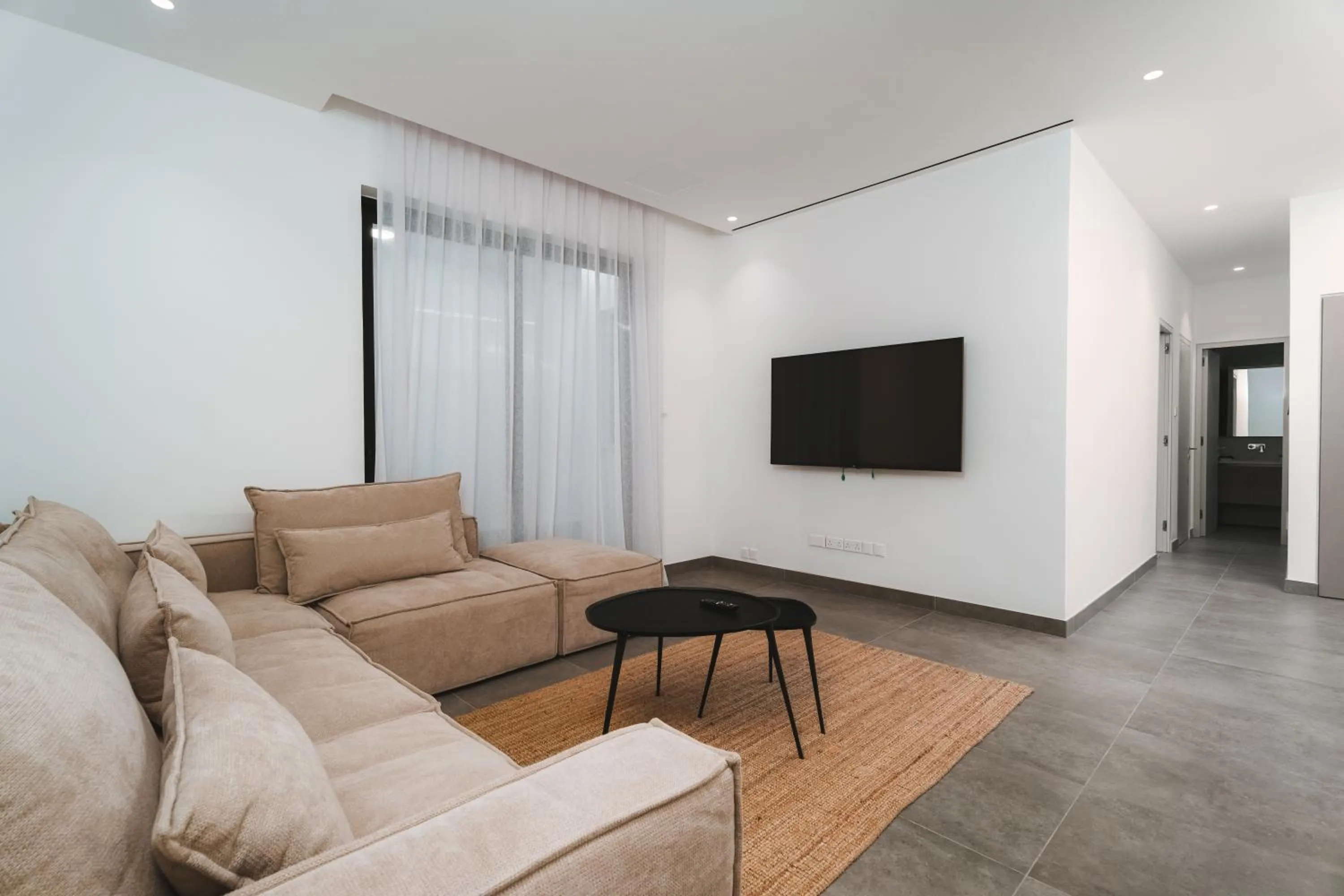 Seating area in Periyiali Konnos Villas Beach Resort