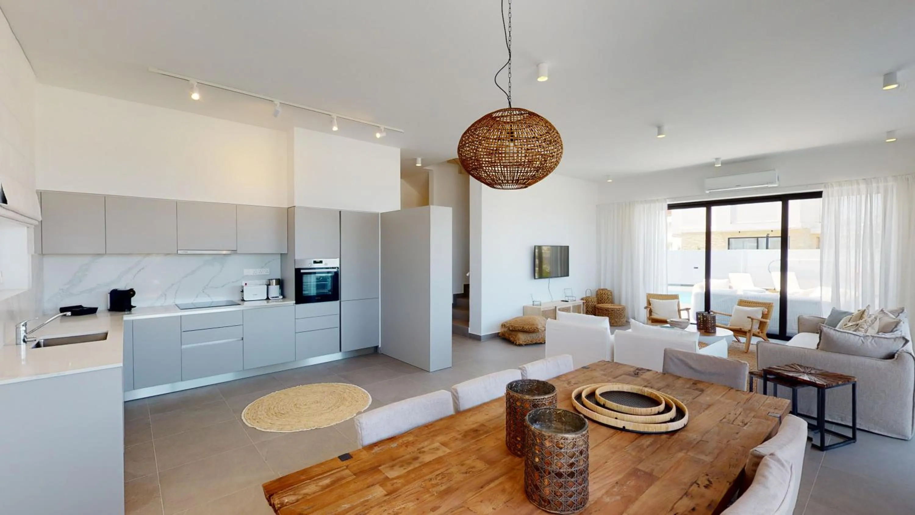 Dining area in Periyiali Konnos Villas Beach Resort