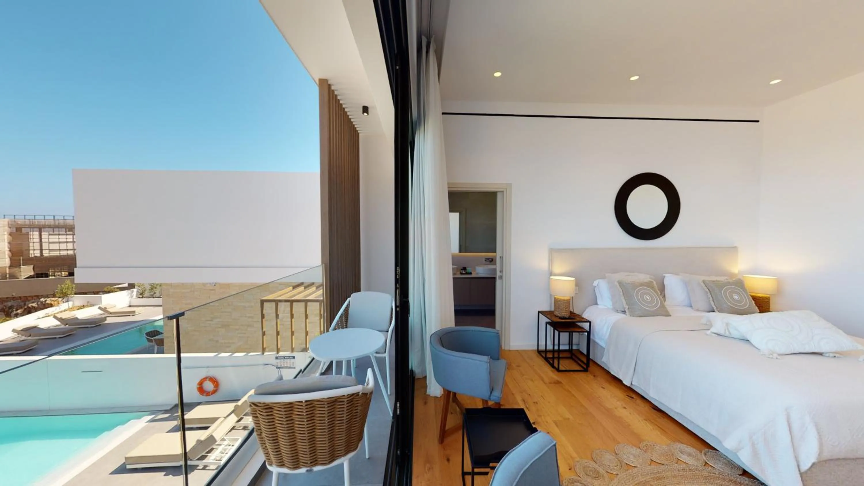 Bedroom, Bed in Periyiali Konnos Villas Beach Resort