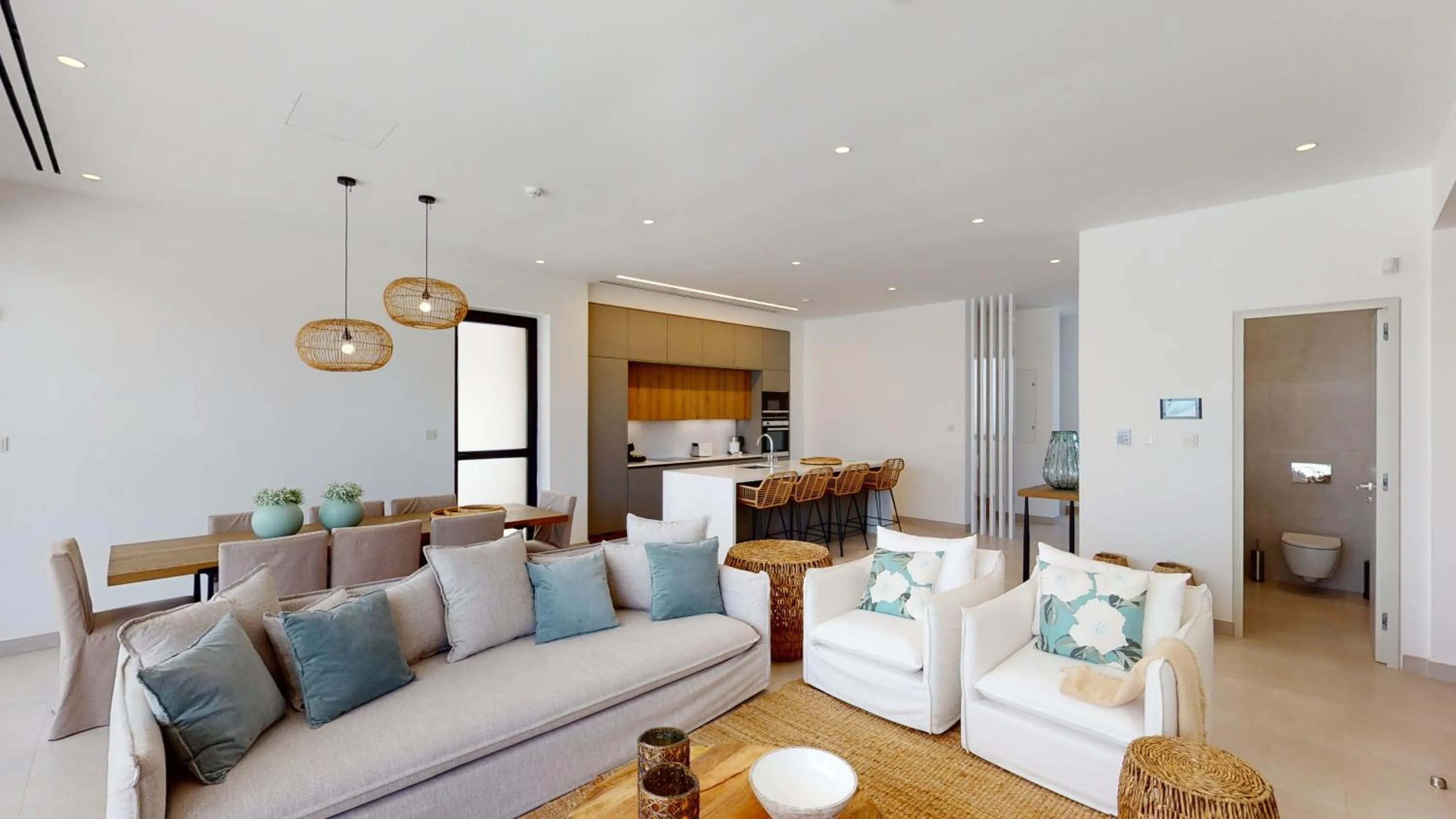 Seating area in Periyiali Konnos Villas Beach Resort