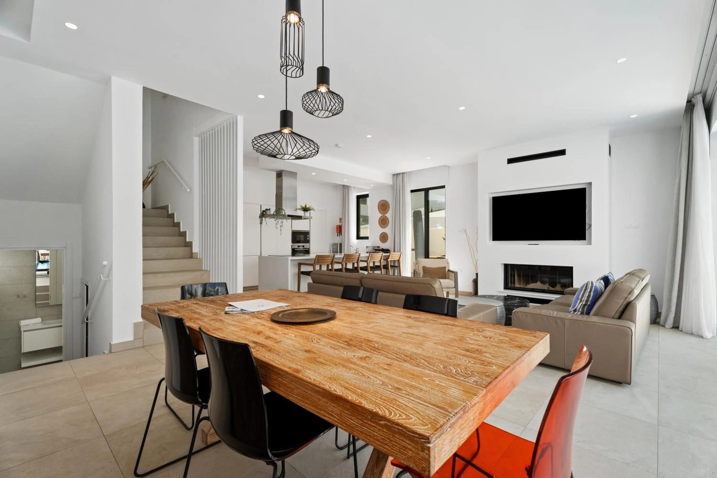 Kitchen or kitchenette in Periyiali Konnos Villas Beach Resort