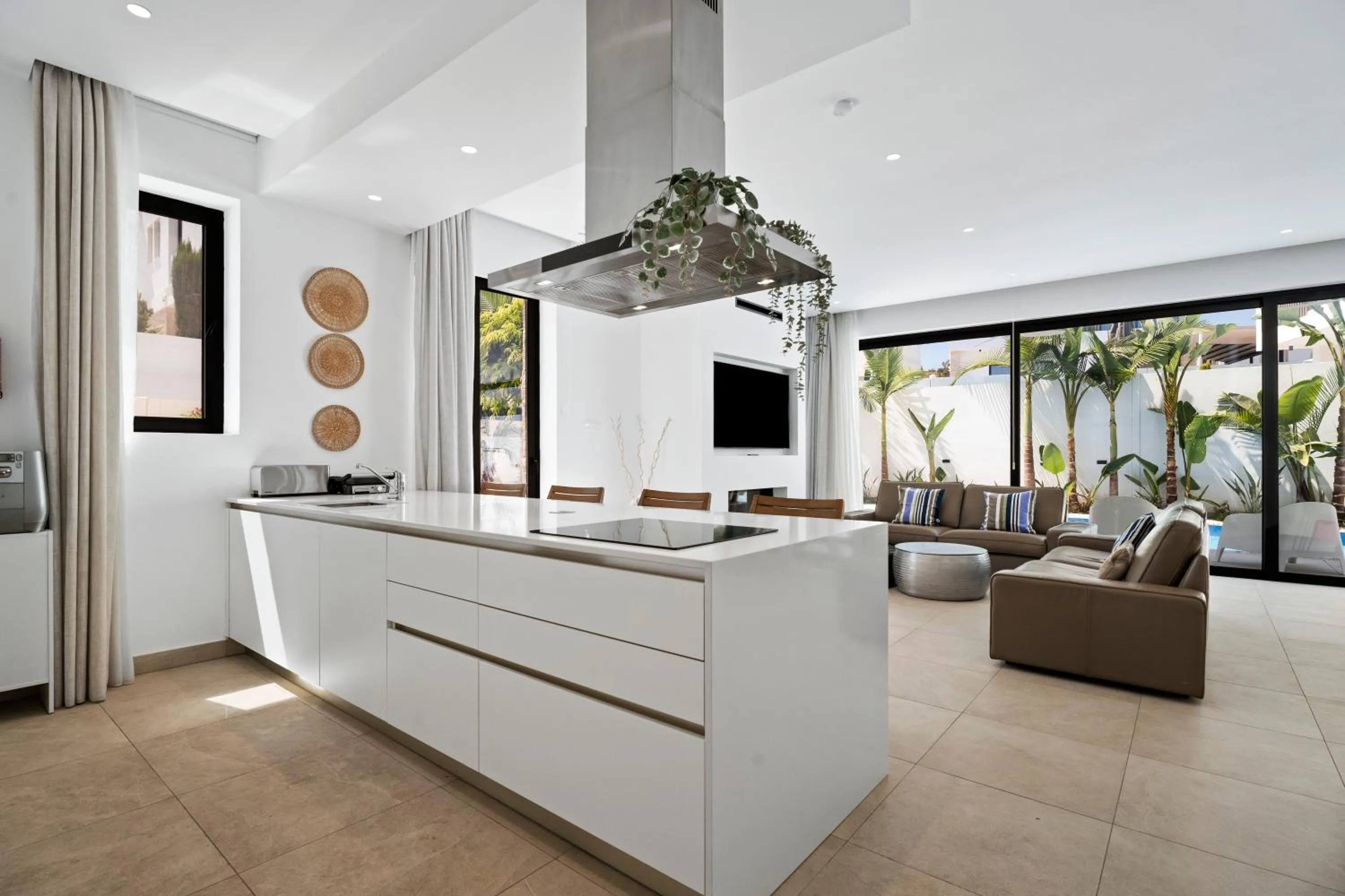 Living room in Periyiali Konnos Villas Beach Resort