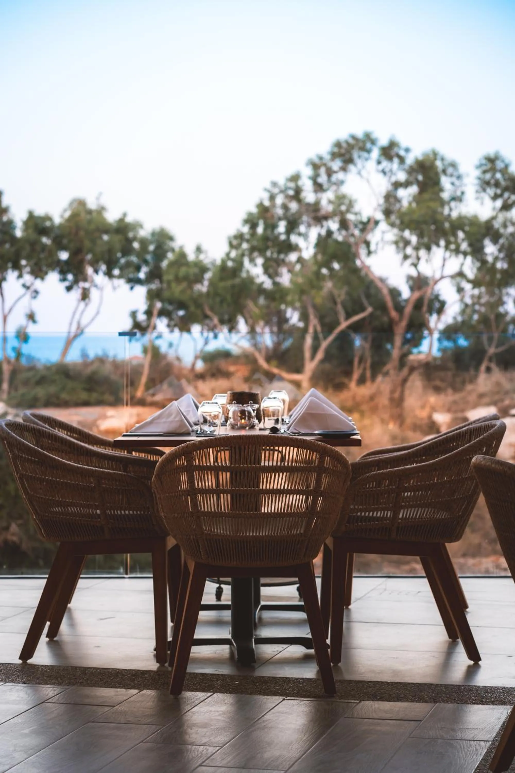 Dining area in Periyiali Konnos Villas Beach Resort