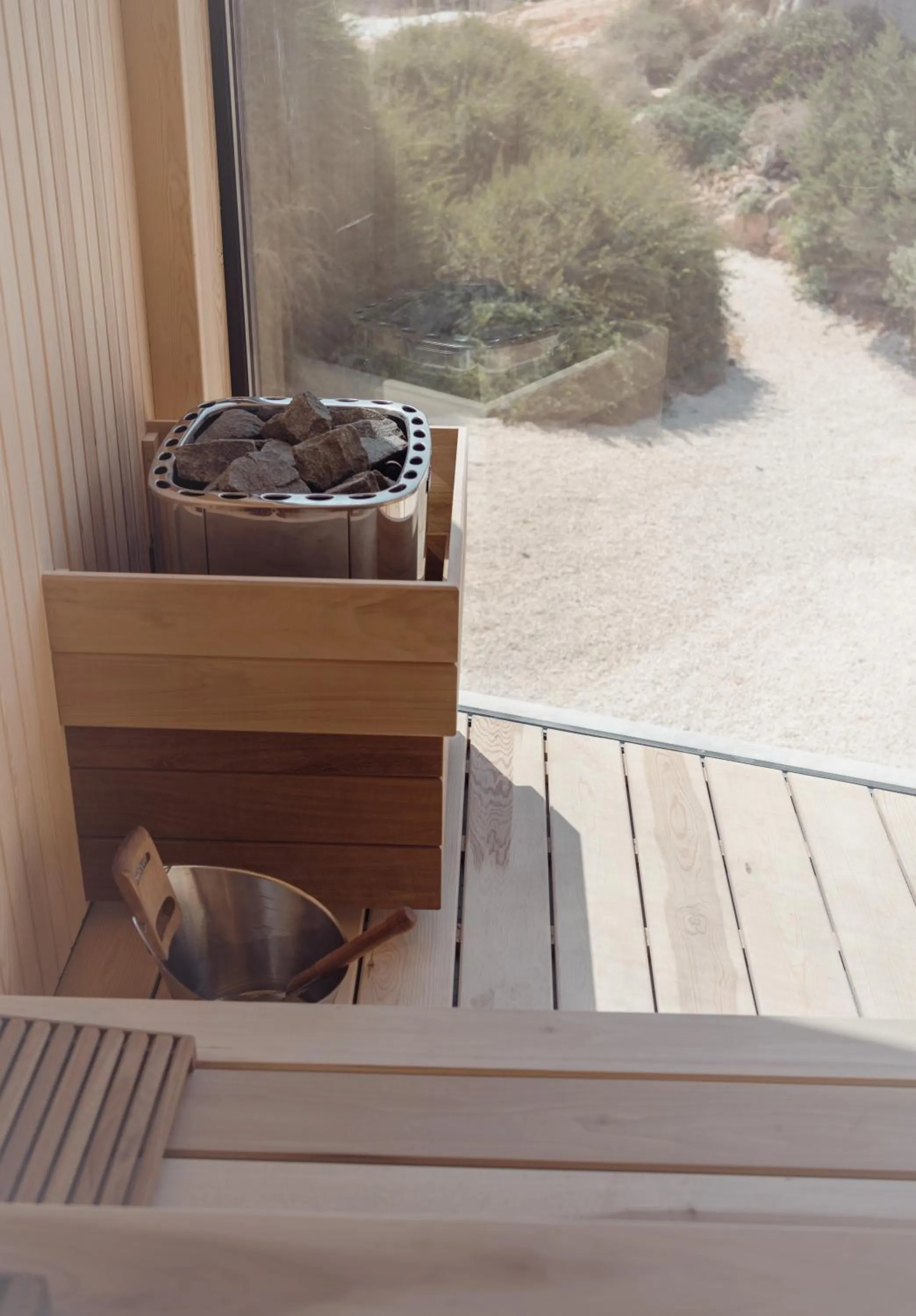 Sauna in Periyiali Konnos Villas Beach Resort