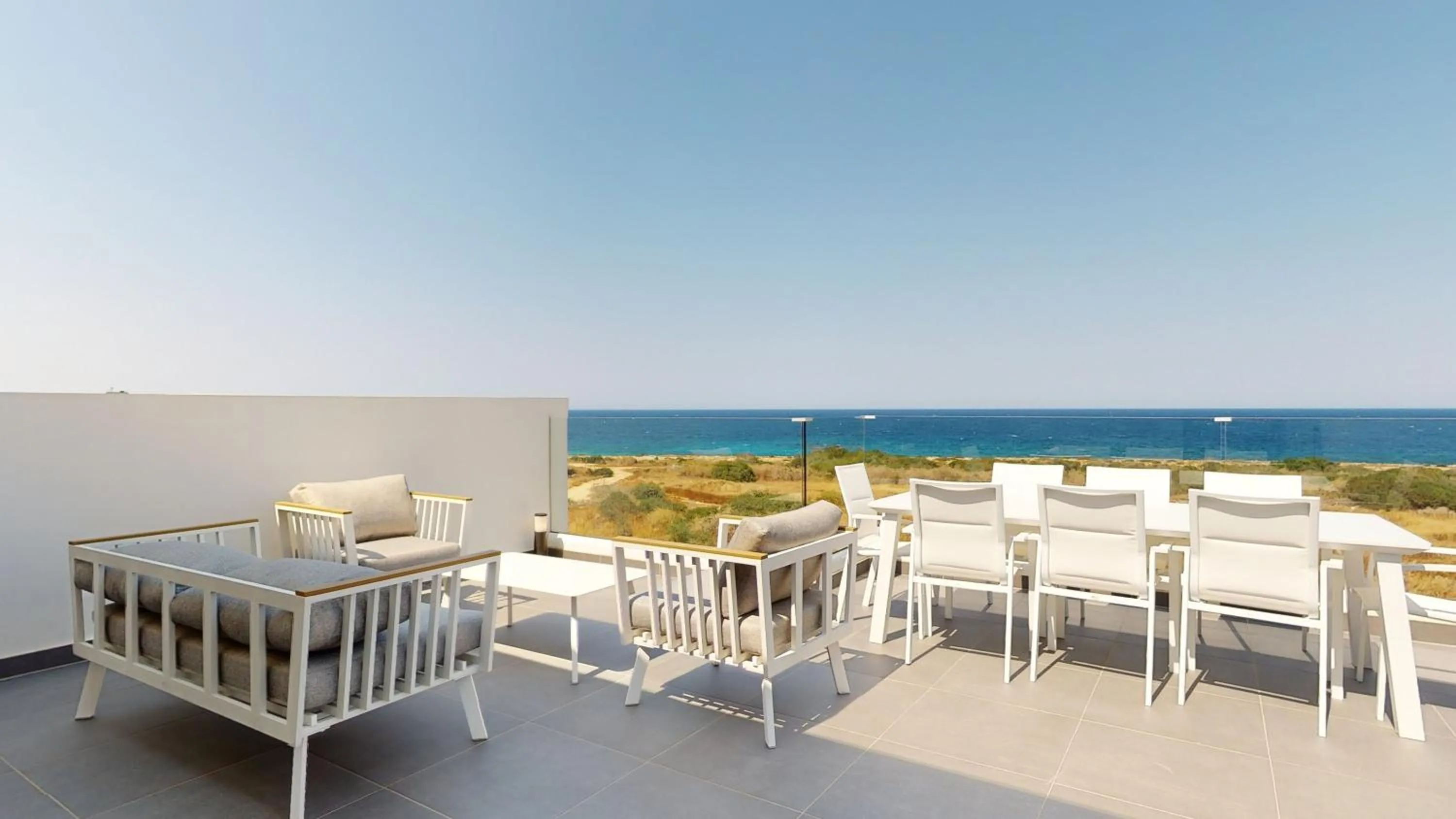 Balcony/Terrace in Periyiali Konnos Villas Beach Resort