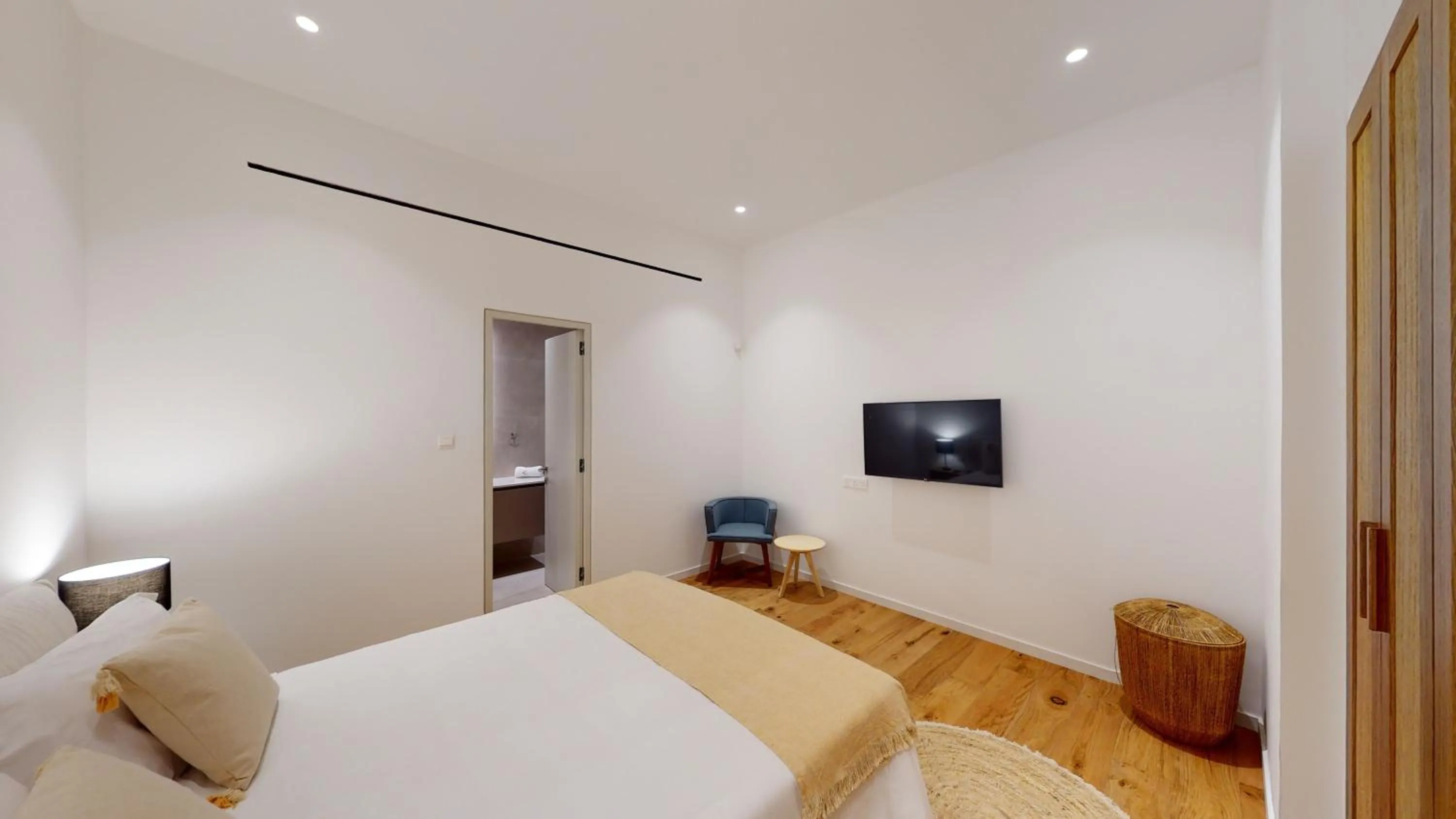 Bedroom, Bed in Periyiali Konnos Villas Beach Resort