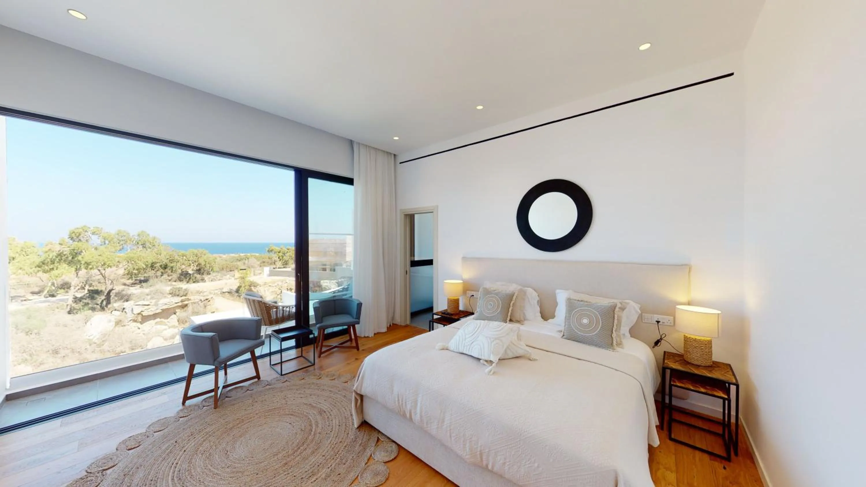 Bedroom, Bed in Periyiali Konnos Villas Beach Resort