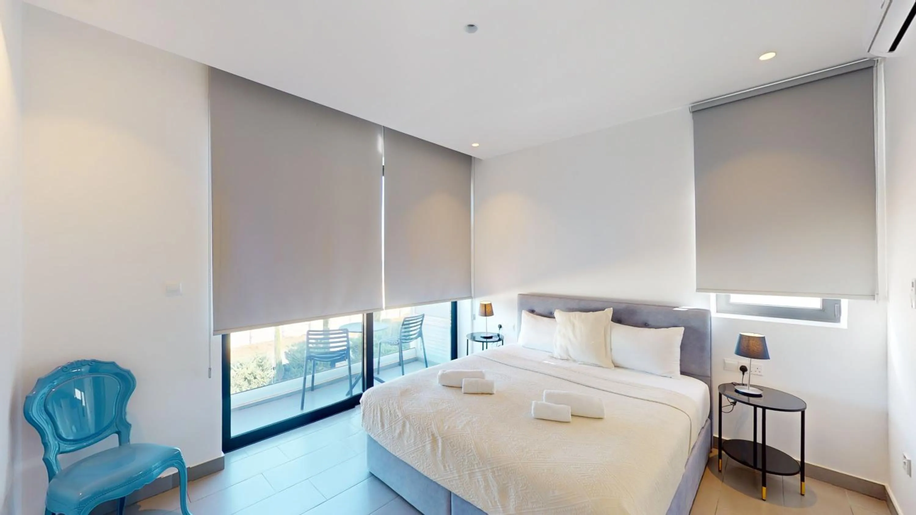 Bedroom, Bed in Periyiali Konnos Villas Beach Resort