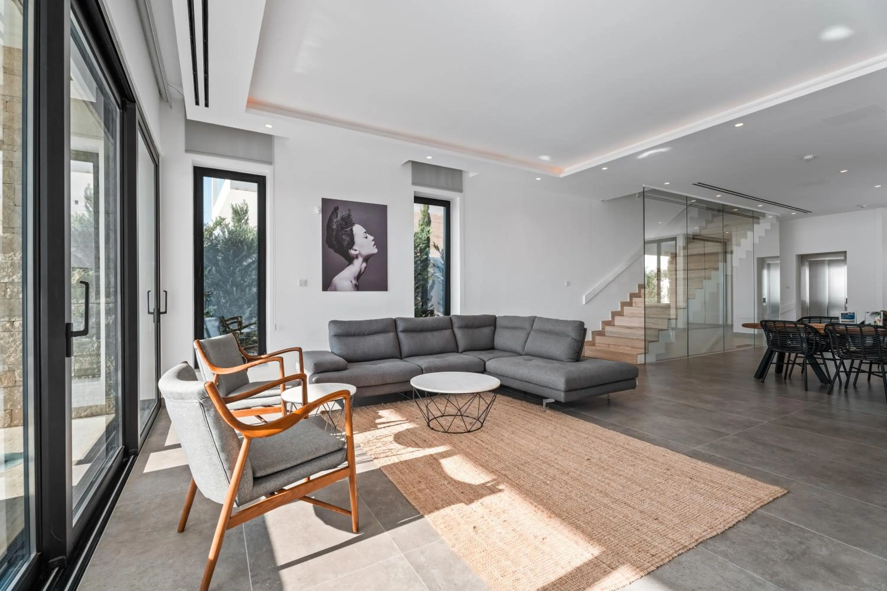 Living room in Periyiali Konnos Villas Beach Resort