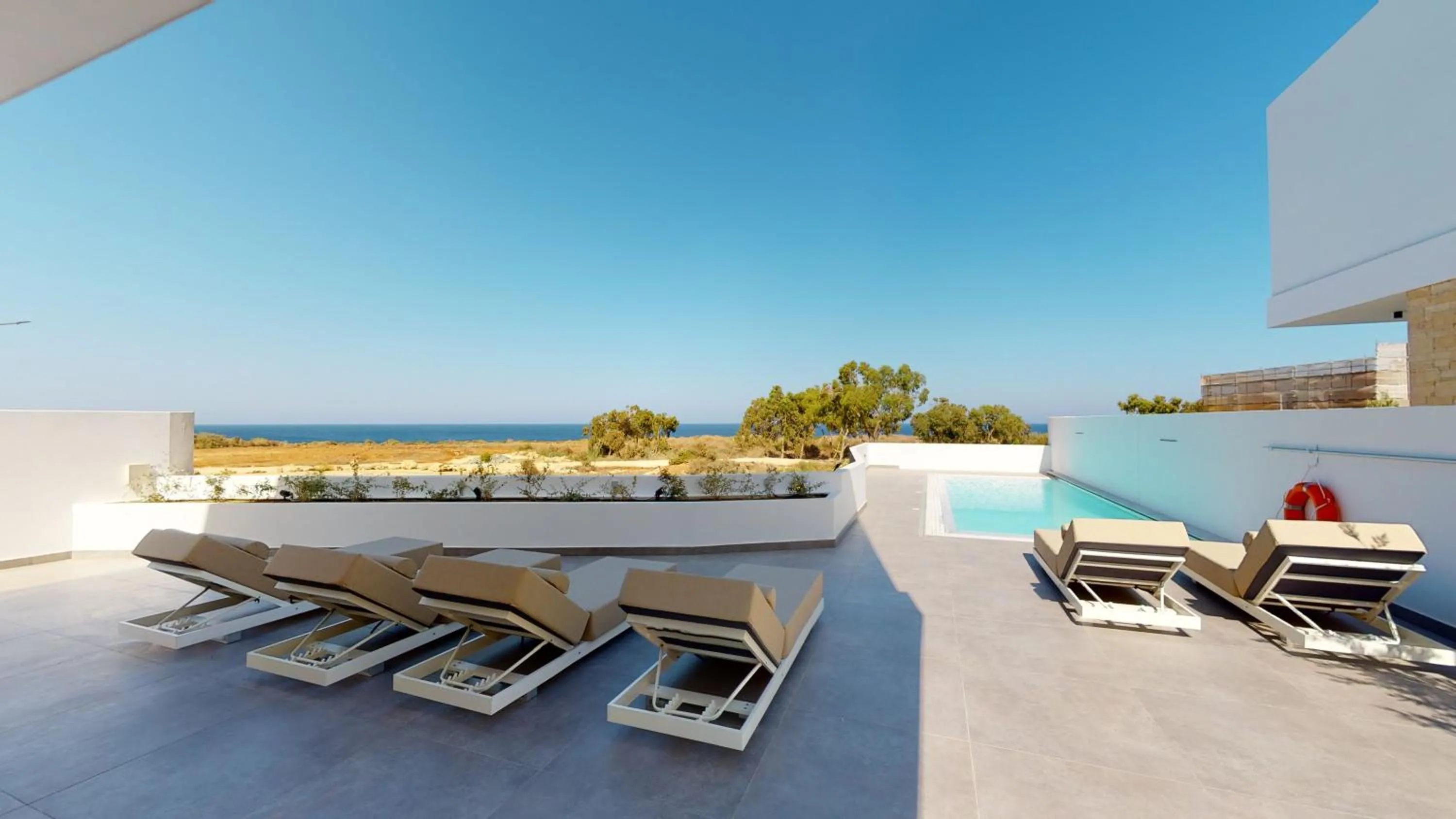 Pool view in Periyiali Konnos Villas Beach Resort