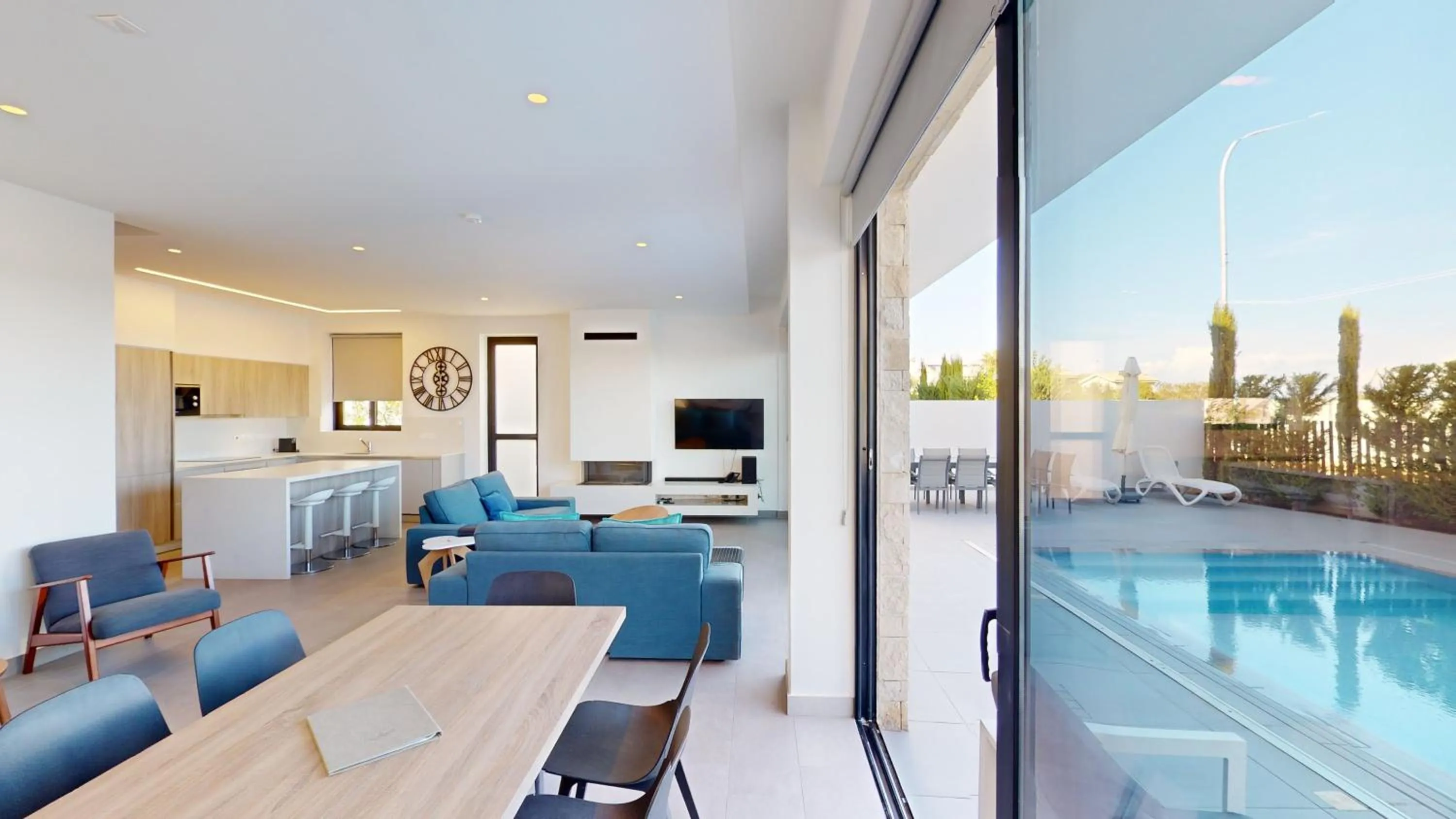 Living room in Periyiali Konnos Villas Beach Resort