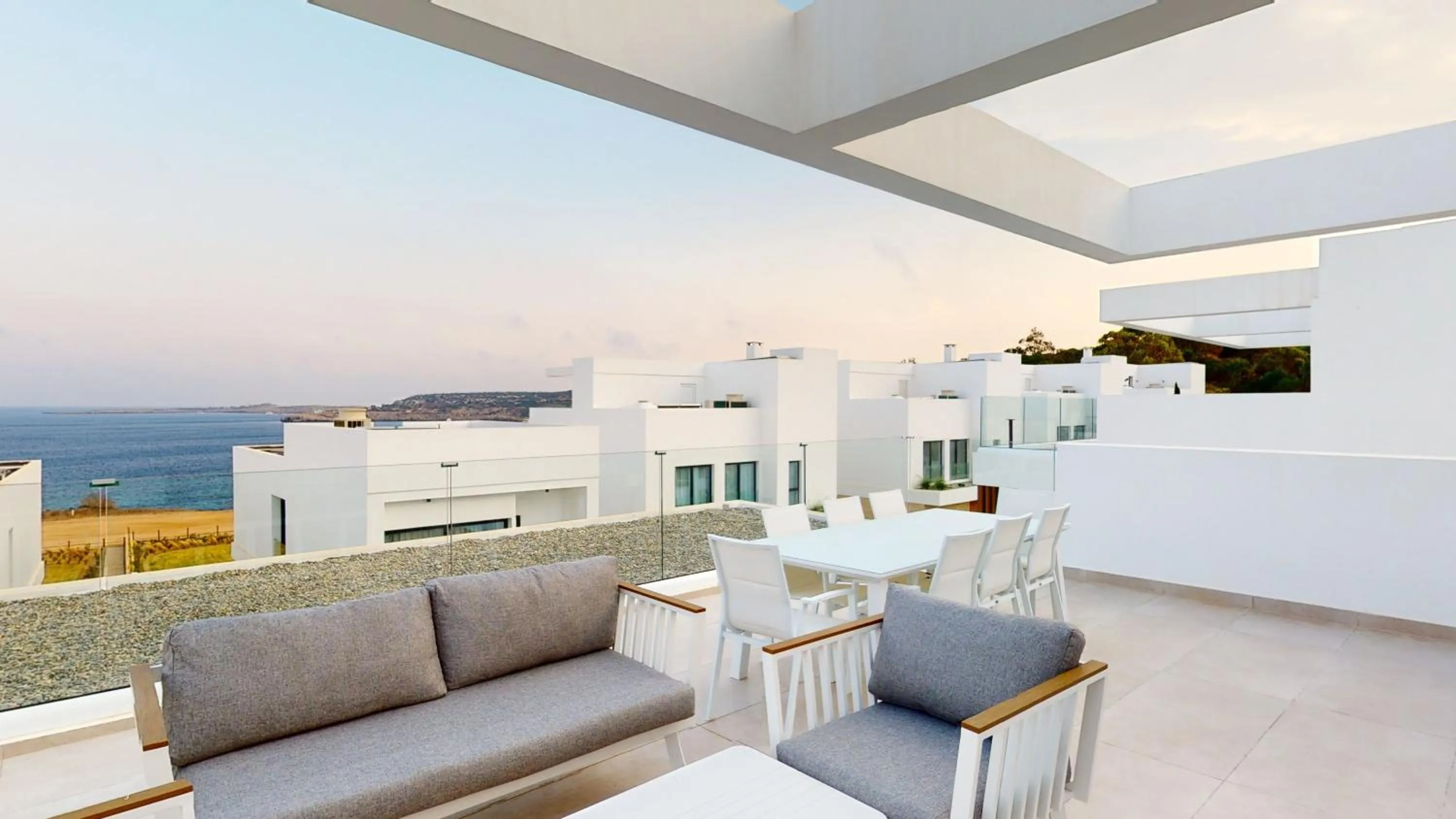 Balcony/Terrace in Periyiali Konnos Villas Beach Resort