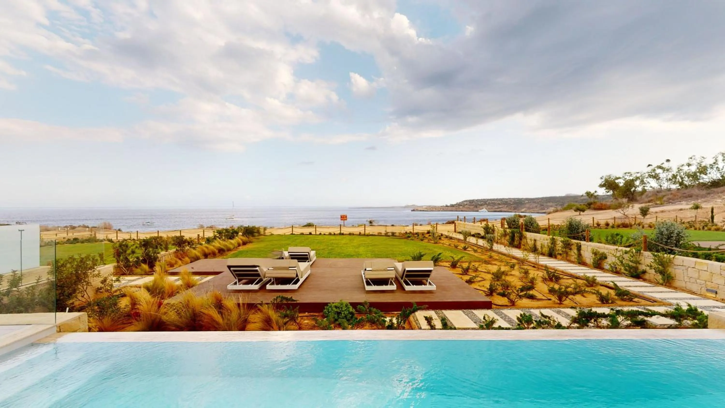 Sea view in Periyiali Konnos Villas Beach Resort