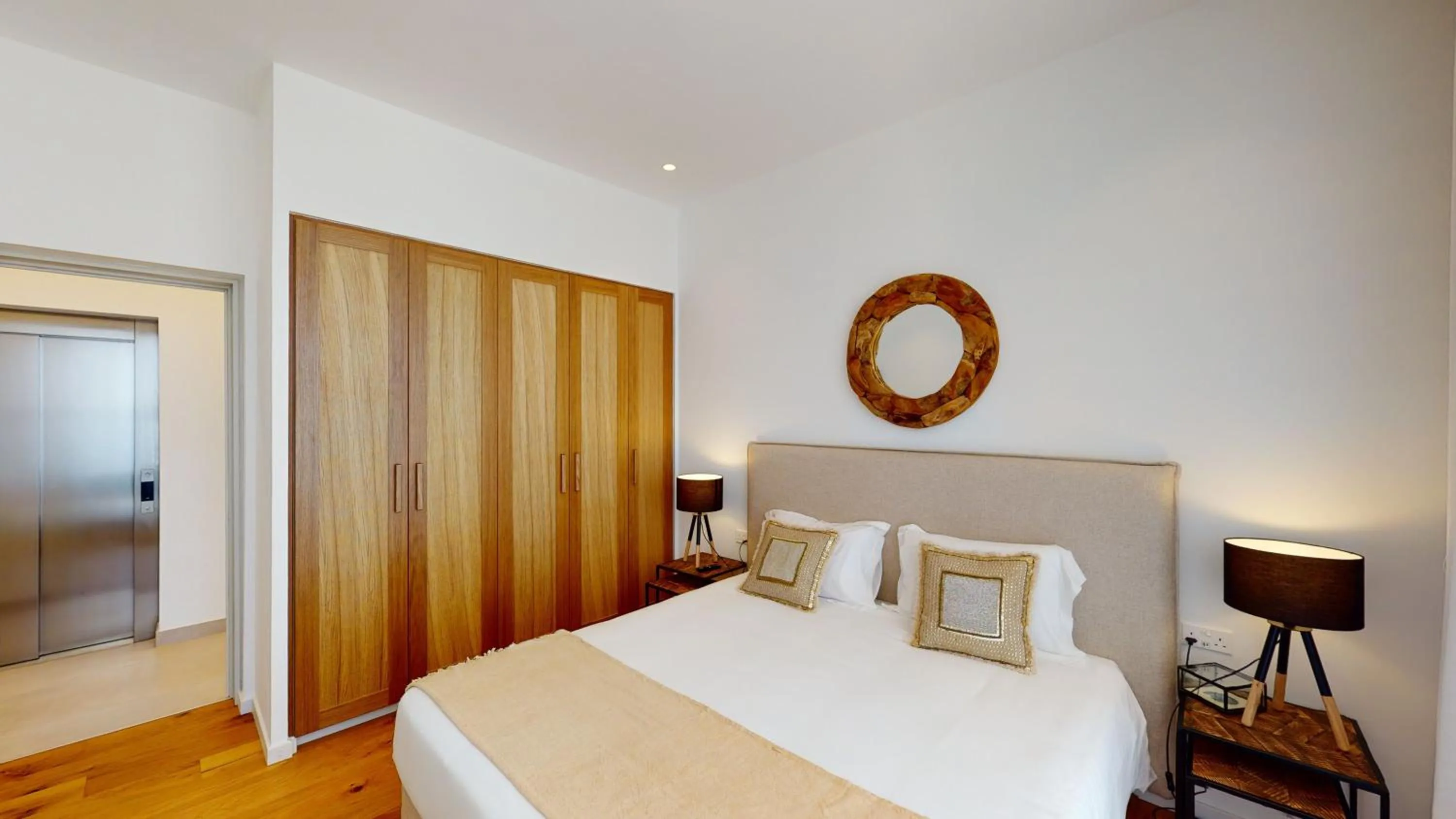 Bedroom, Bed in Periyiali Konnos Villas Beach Resort