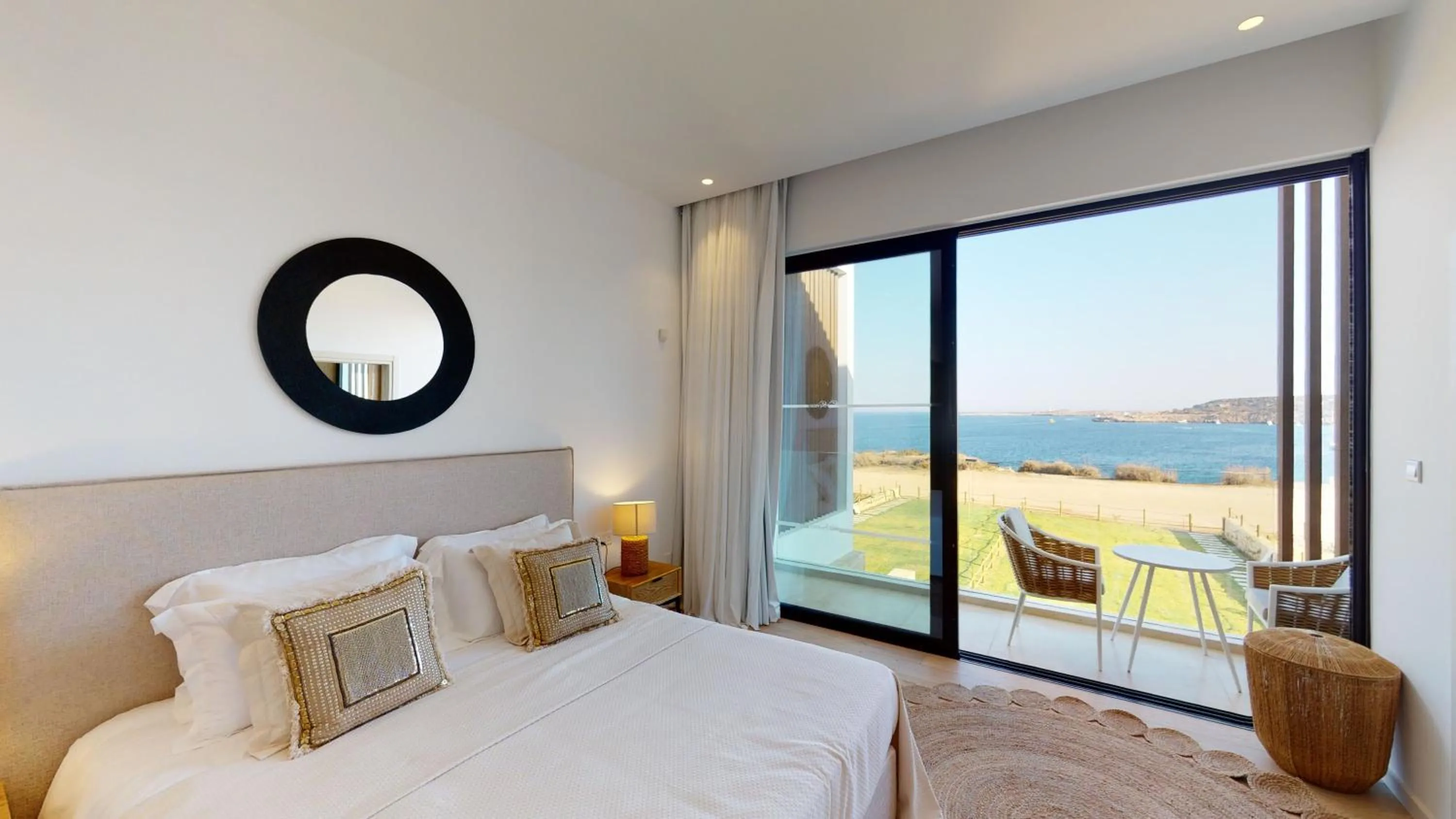 Bedroom, Bed in Periyiali Konnos Villas Beach Resort