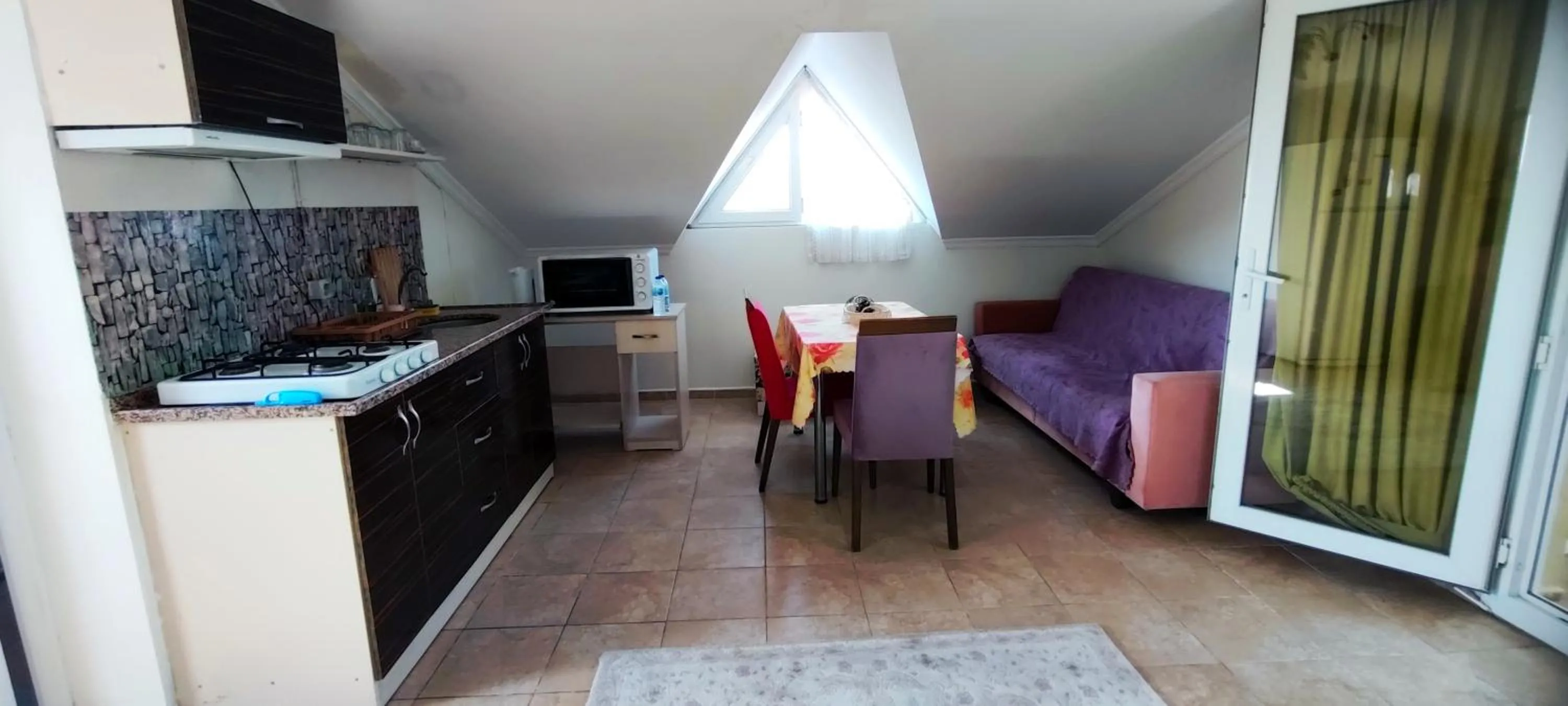 Kitchen or kitchenette in çileks apart otel