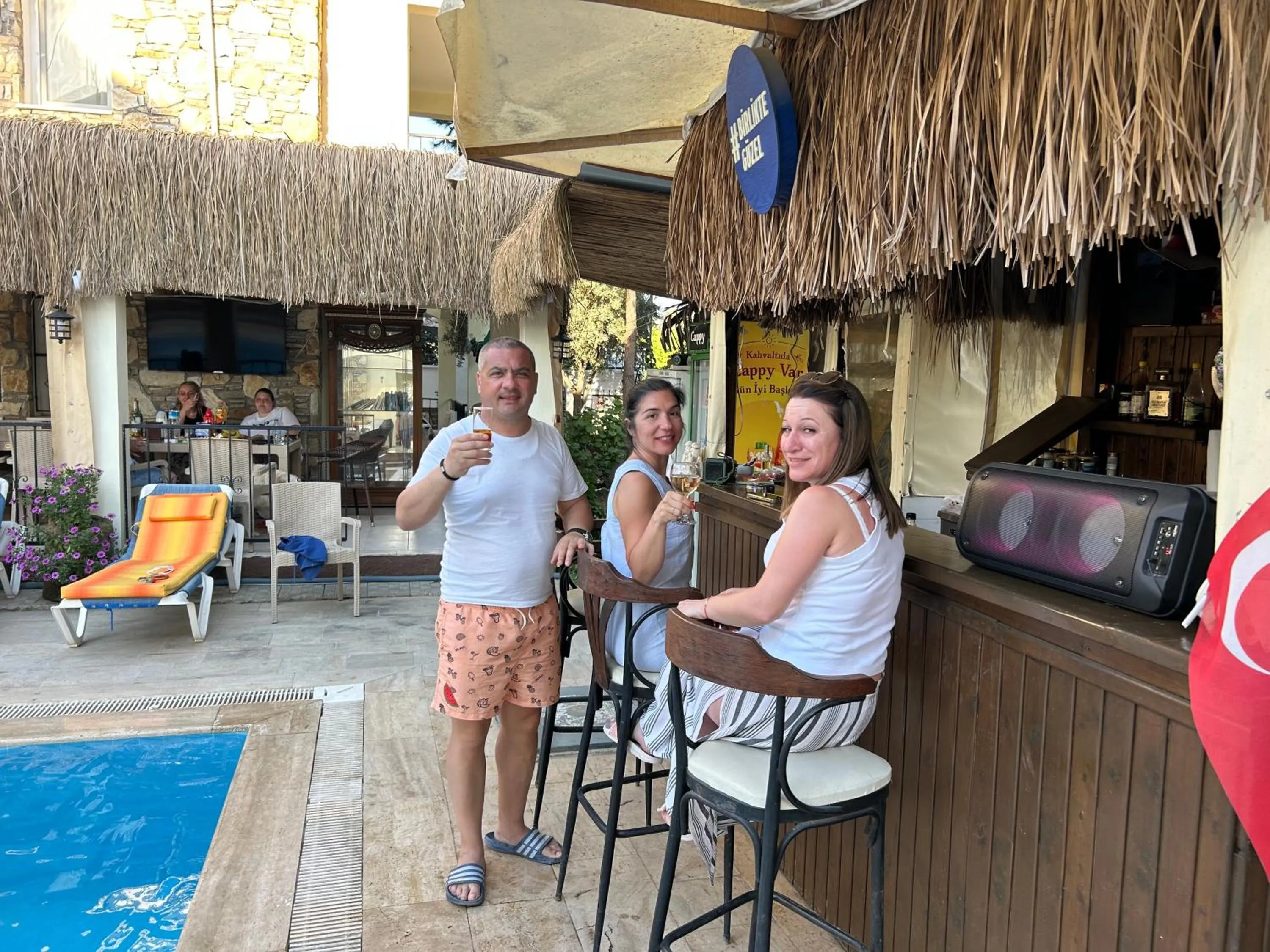 People in çileks apart otel