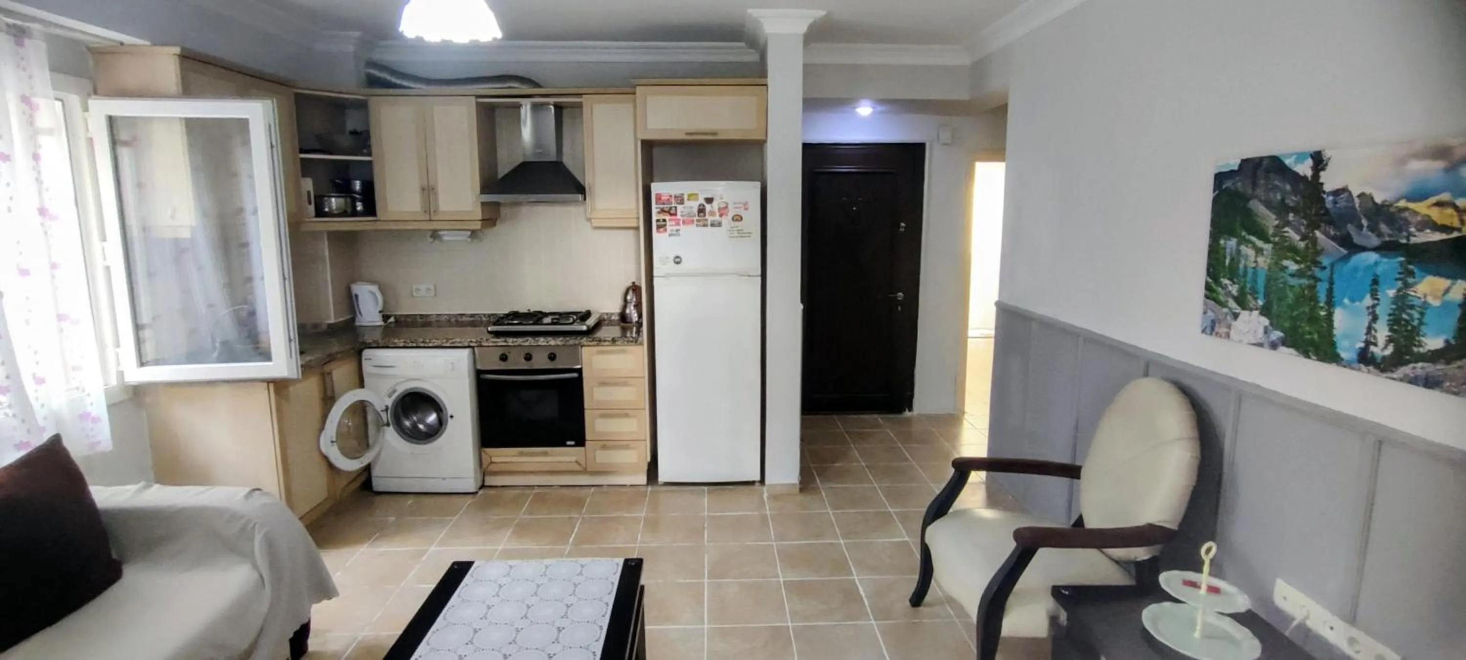 Kitchen or kitchenette in çileks apart otel