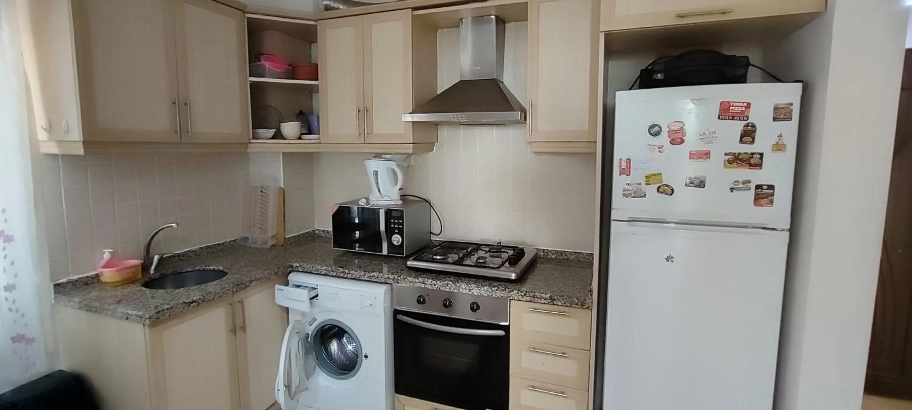 kitchen in çileks apart otel