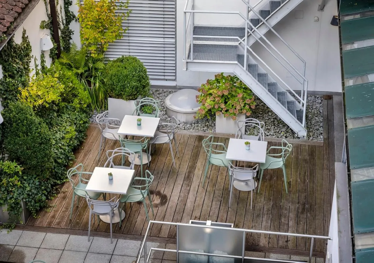 Patio in Boutique Hotel Hauser