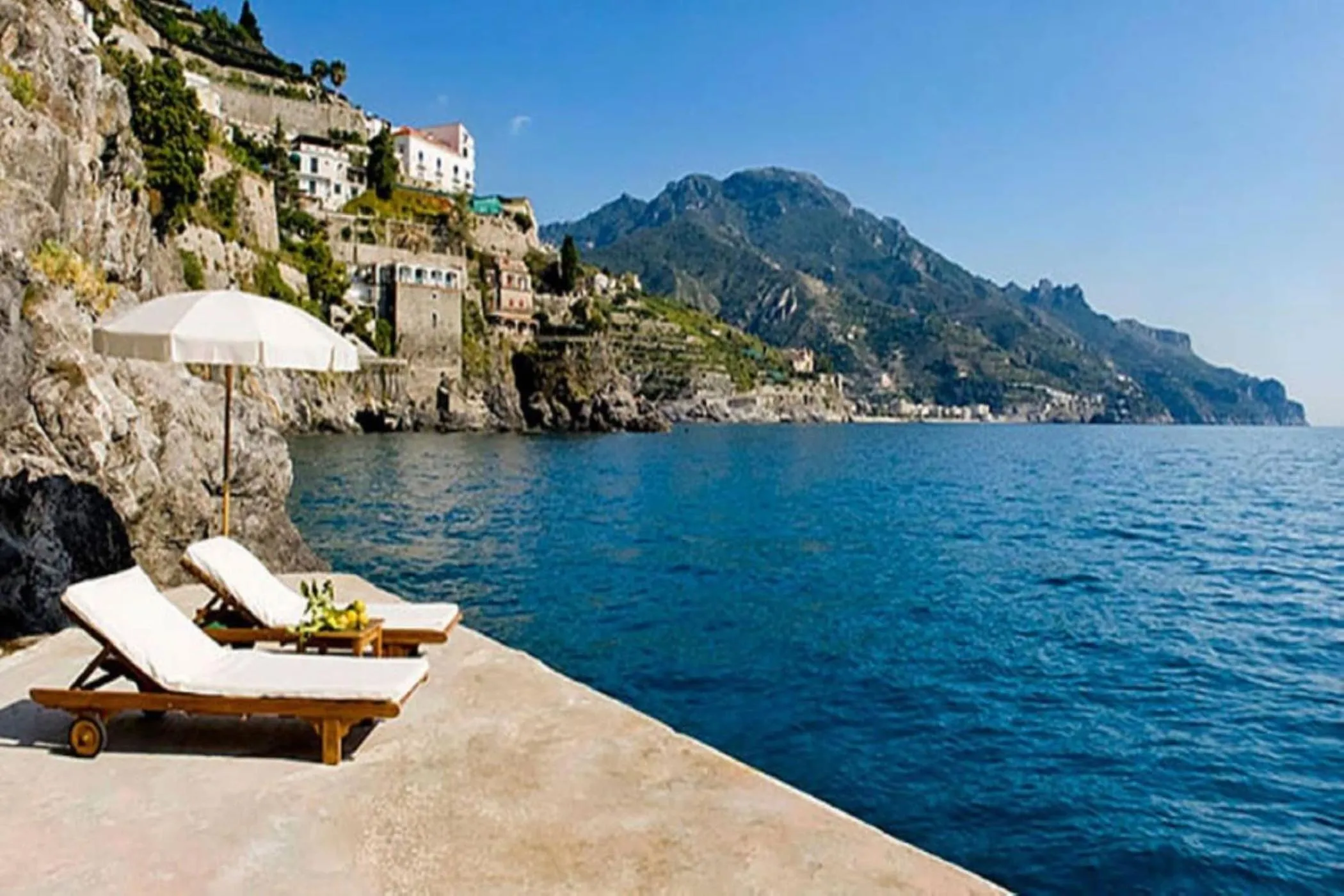Beach in Villa Principessa Pool and Sea Access by Amalfivacation