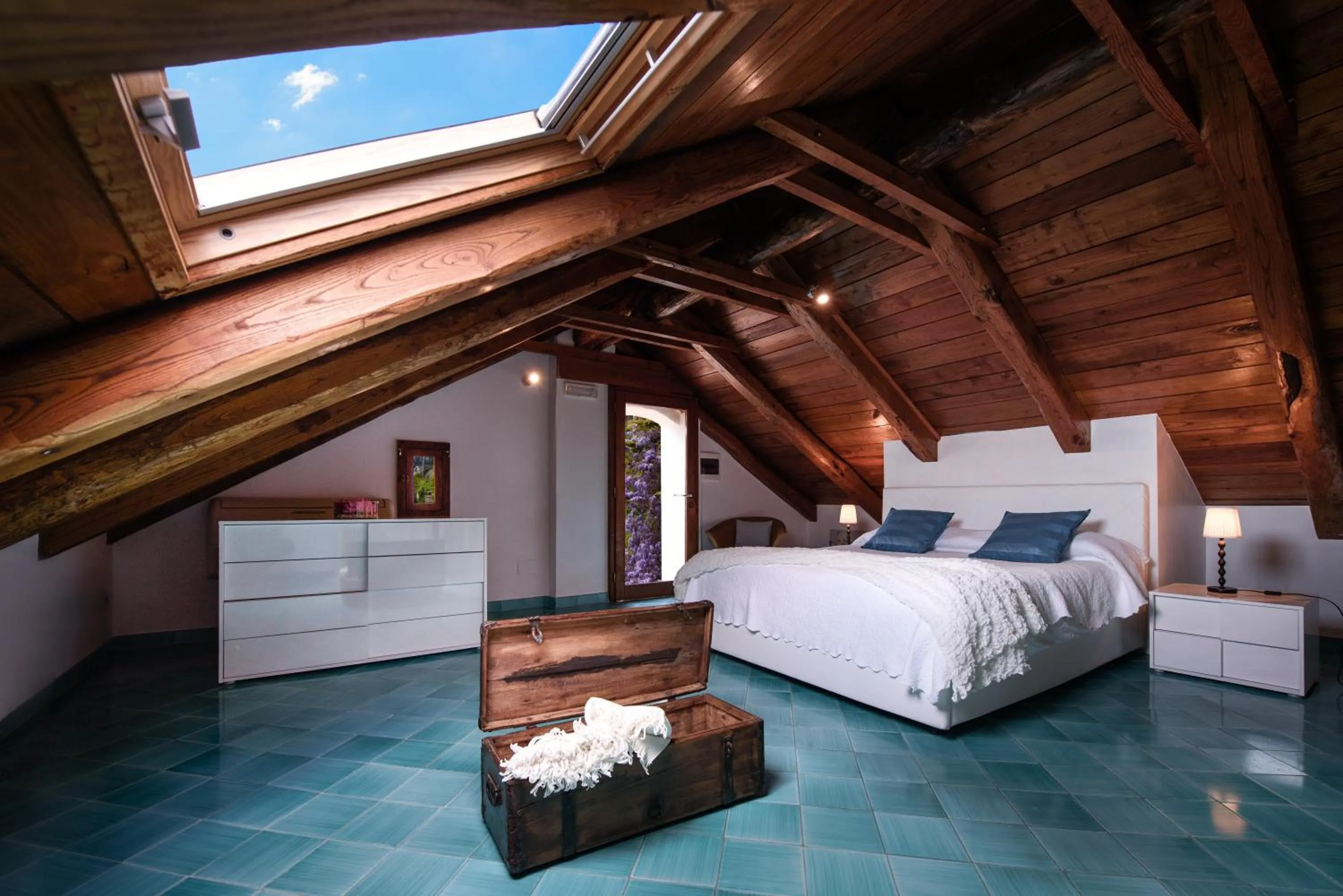 Bed in Villa Principessa Pool and Sea Access by Amalfivacation