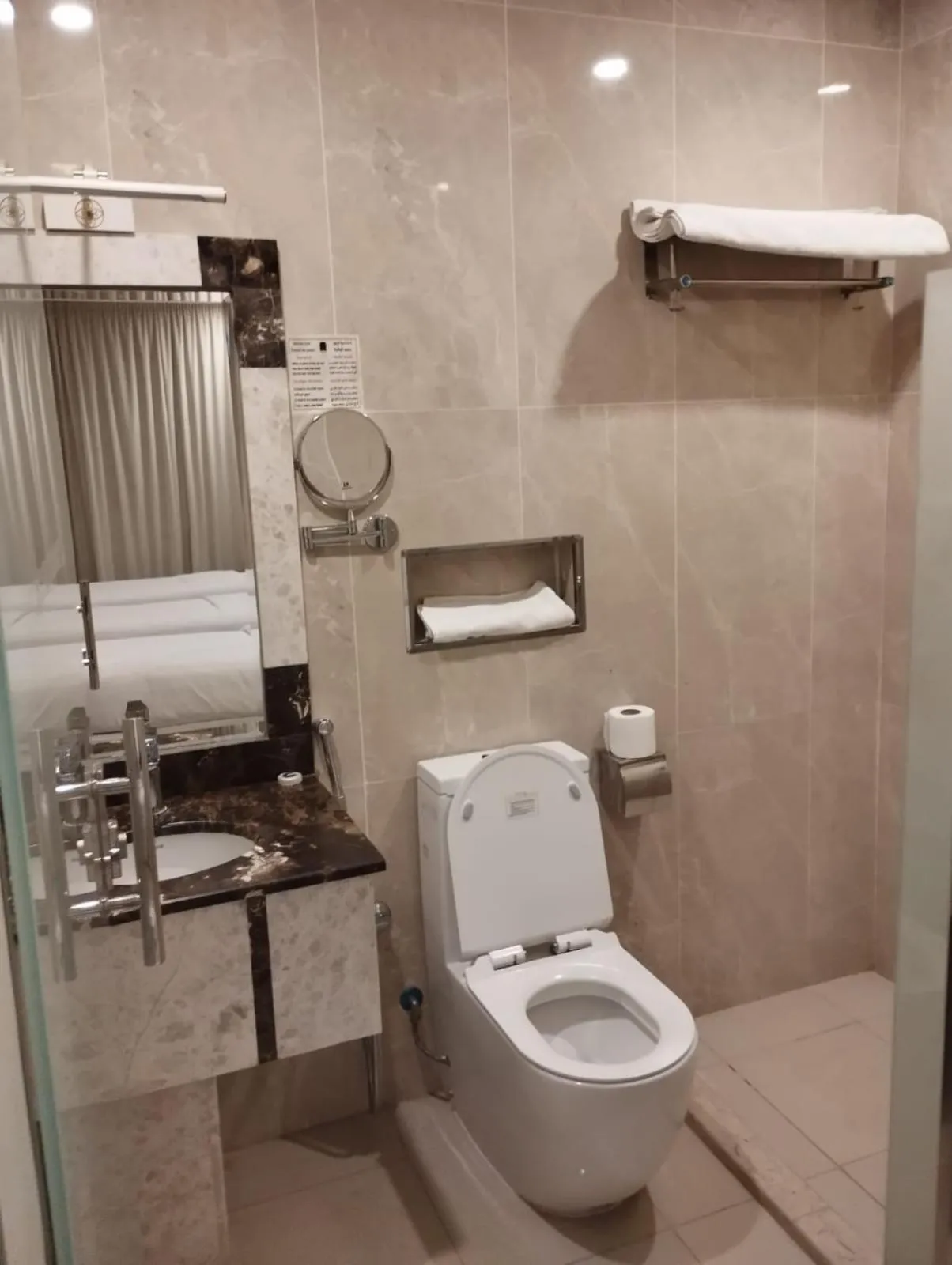 Bed in Olive Tree Hotel